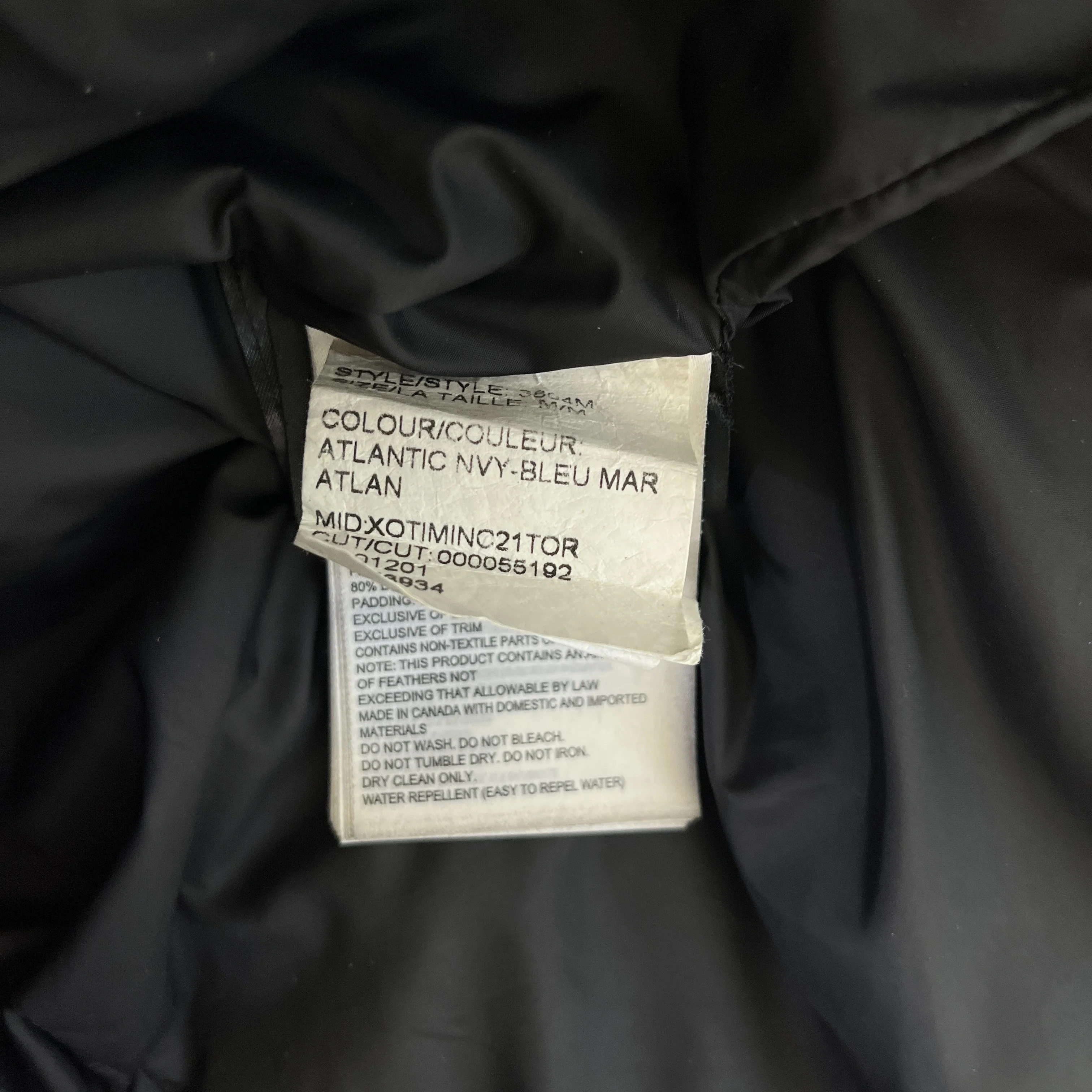 Men's Macmillan Parka Down Jacket Navy Size M - Image 7