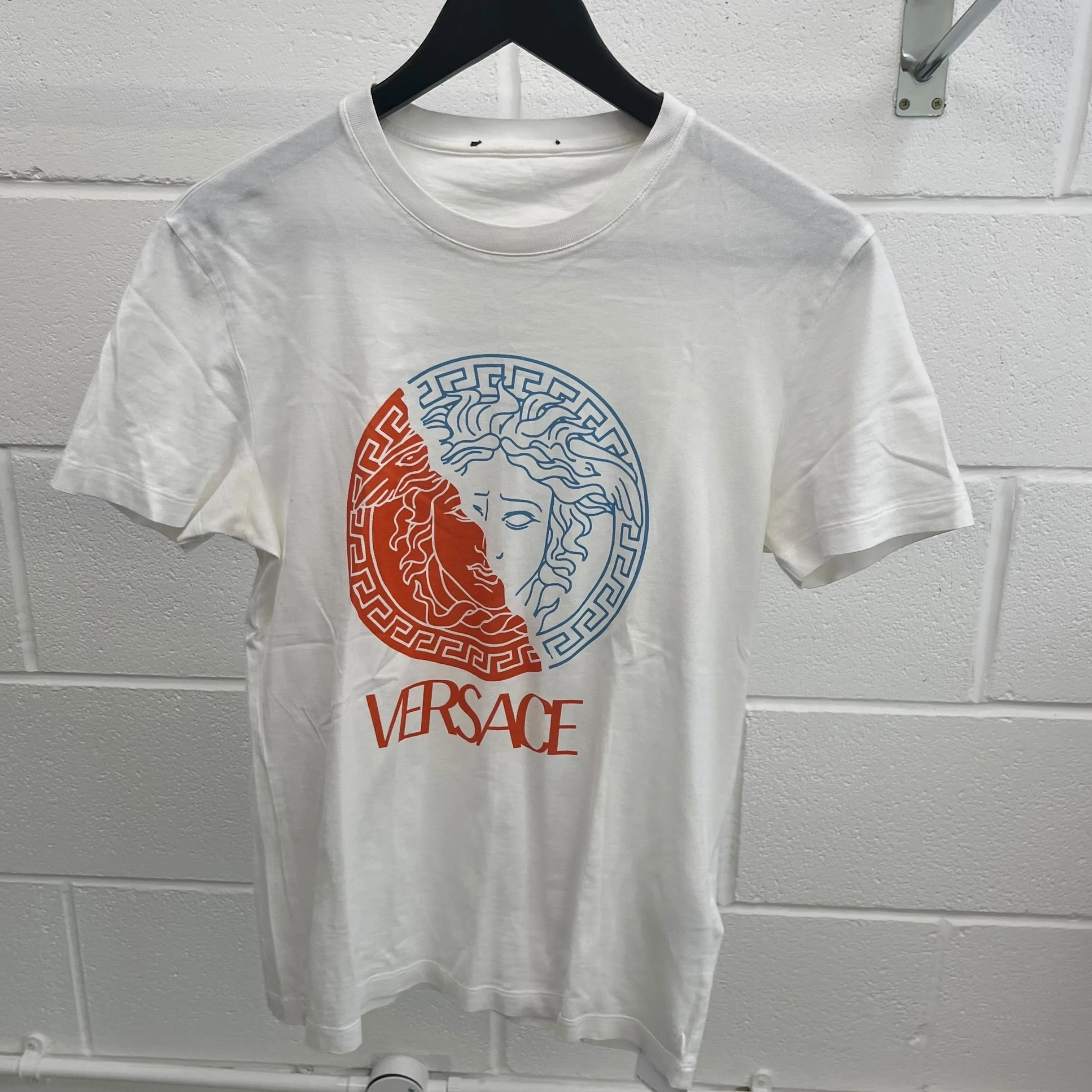 Men's Maduse Logo T-Shirt White Size XS - Image 7