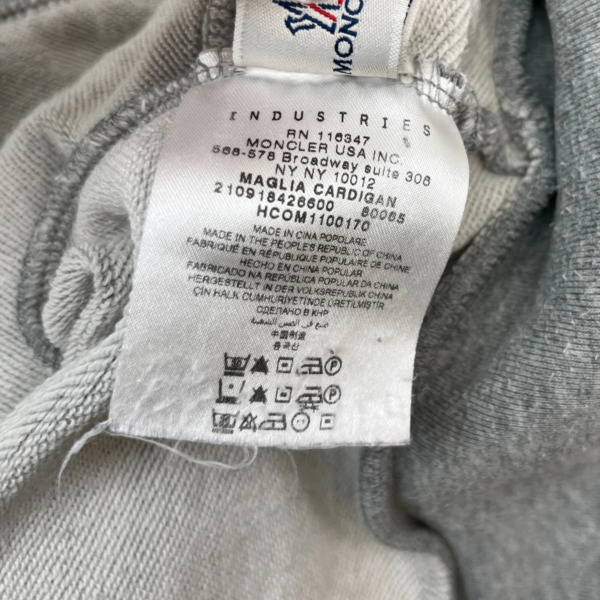 Men's Maglia Cardigan Grey Size L - Image 6