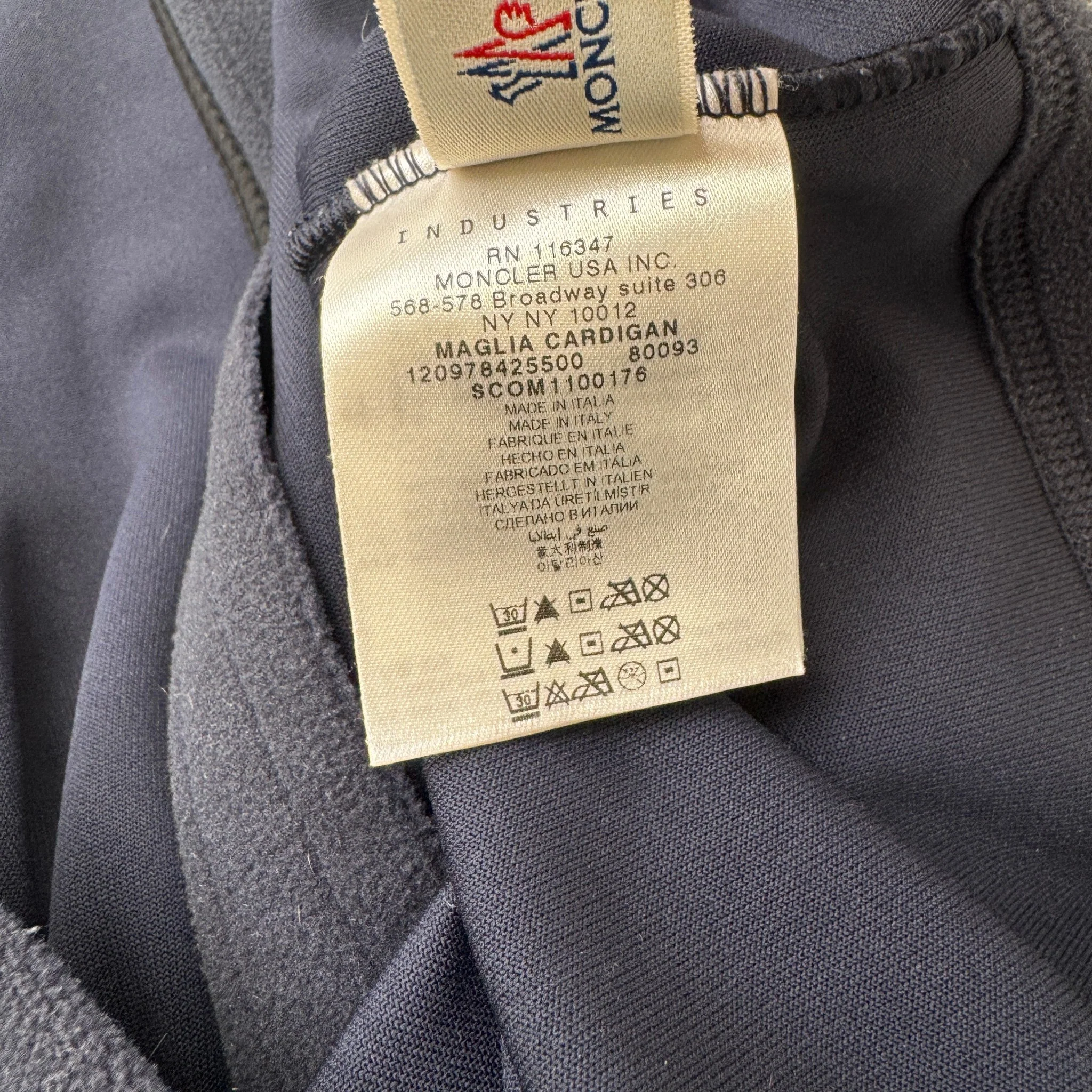 Men's Maglia Cardigan Jacket Navy Size XXL - Image 5