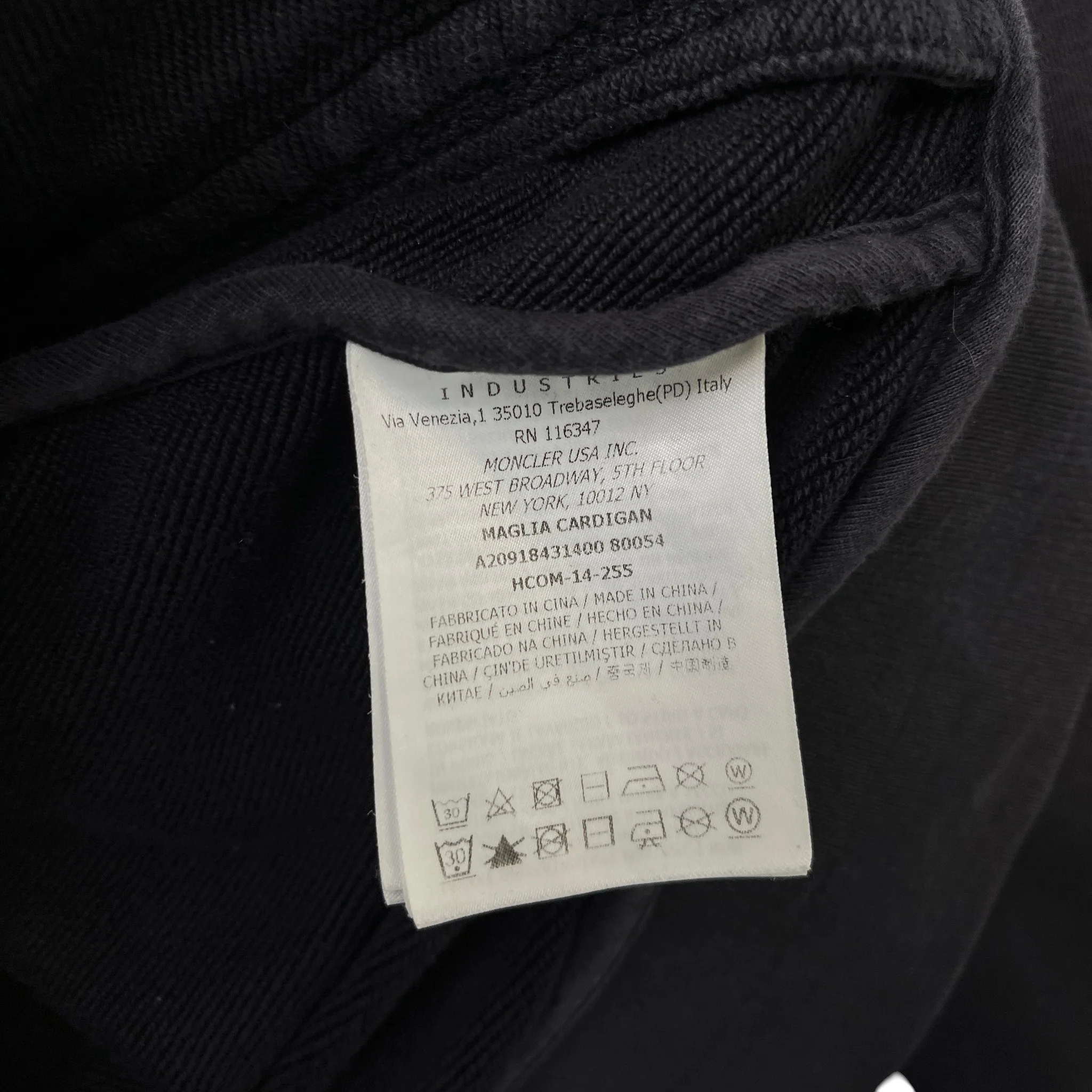 Men's Maglia Cardigan Navy Size M - Image 7