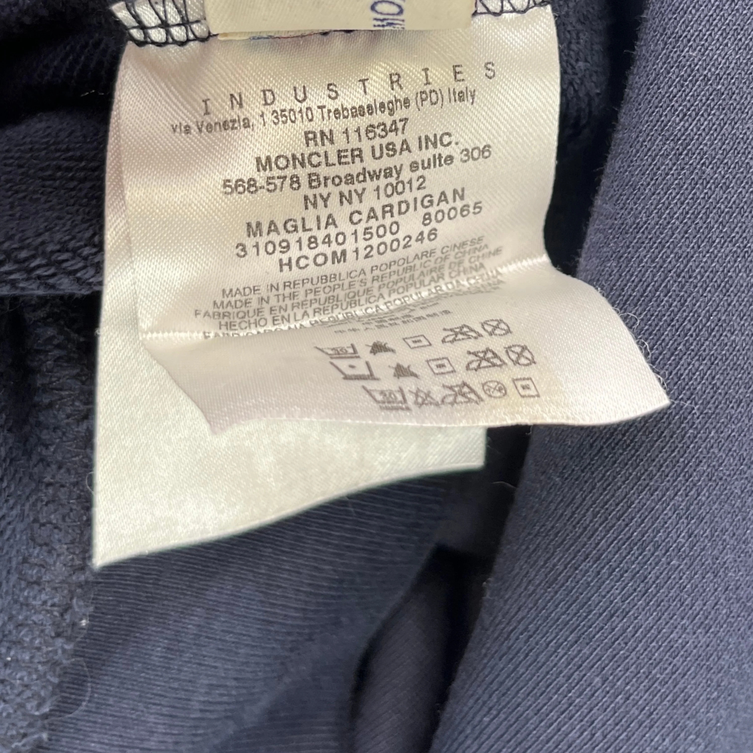 Men's Maglia Cardigan Navy Size S - Image 7