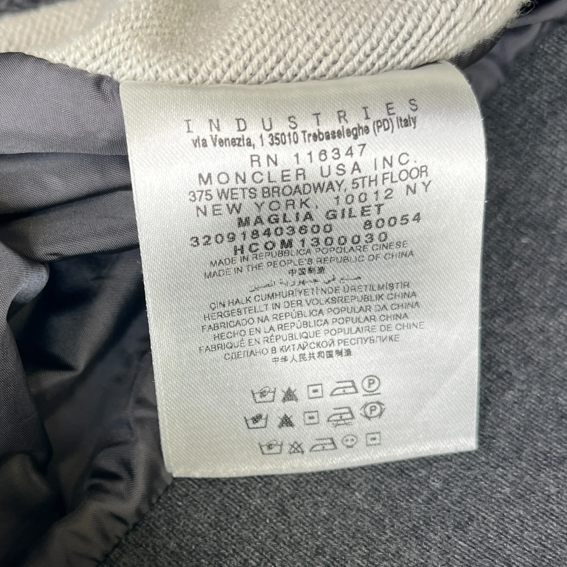 Men's Maglia Gilet Grey Size L - Image 6