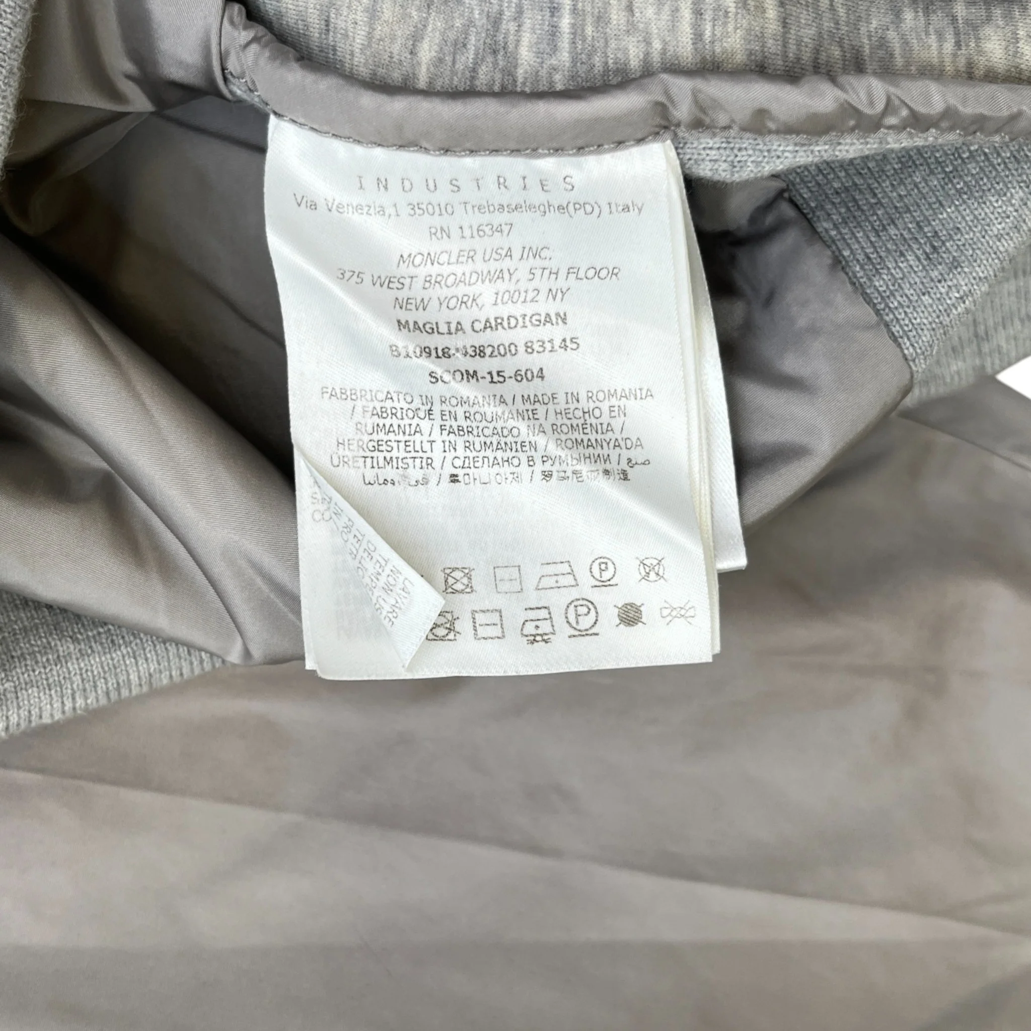 Men's Maglia Hoodie Grey Size M - Image 8