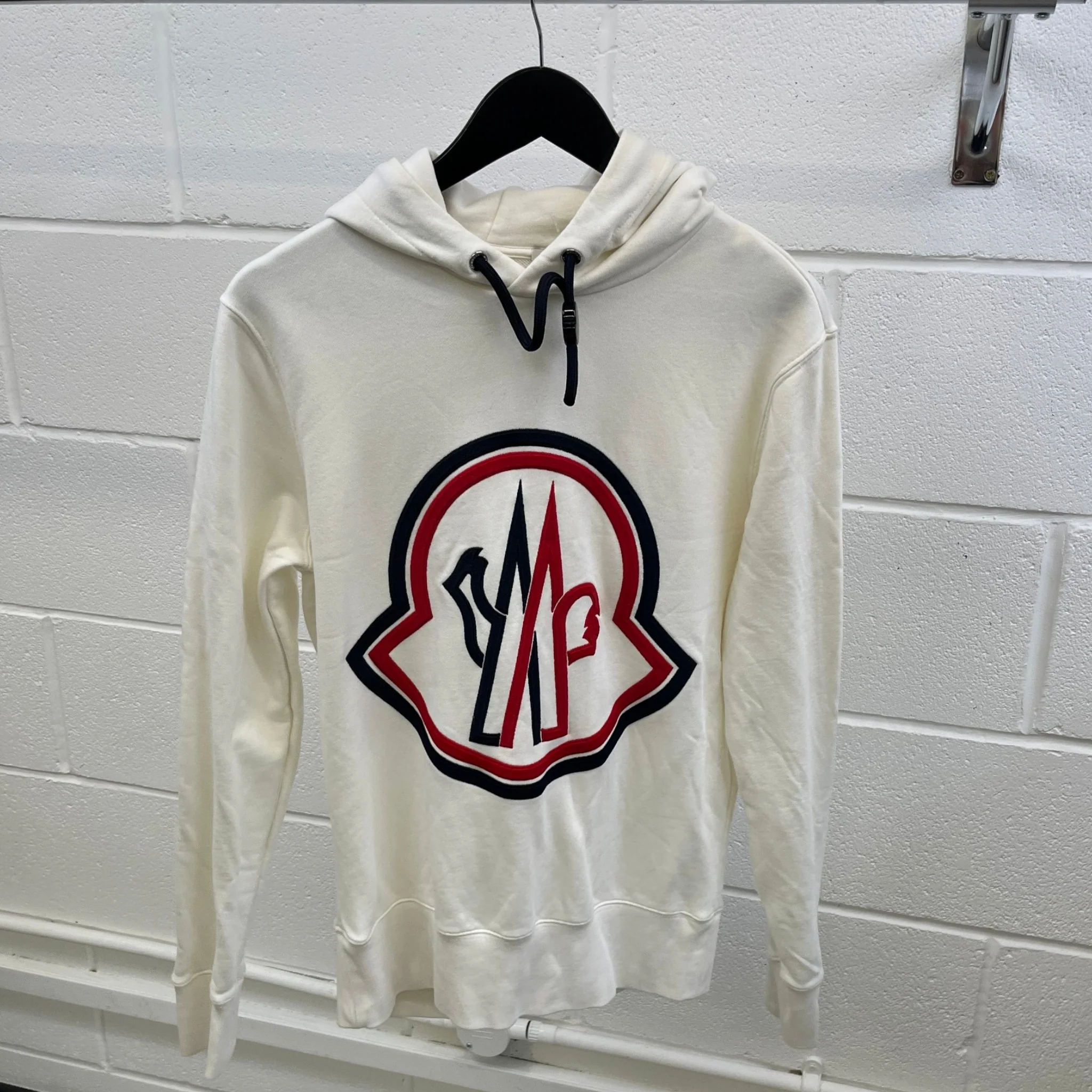 Men's Maglia Hoodie White Size S - Image 9