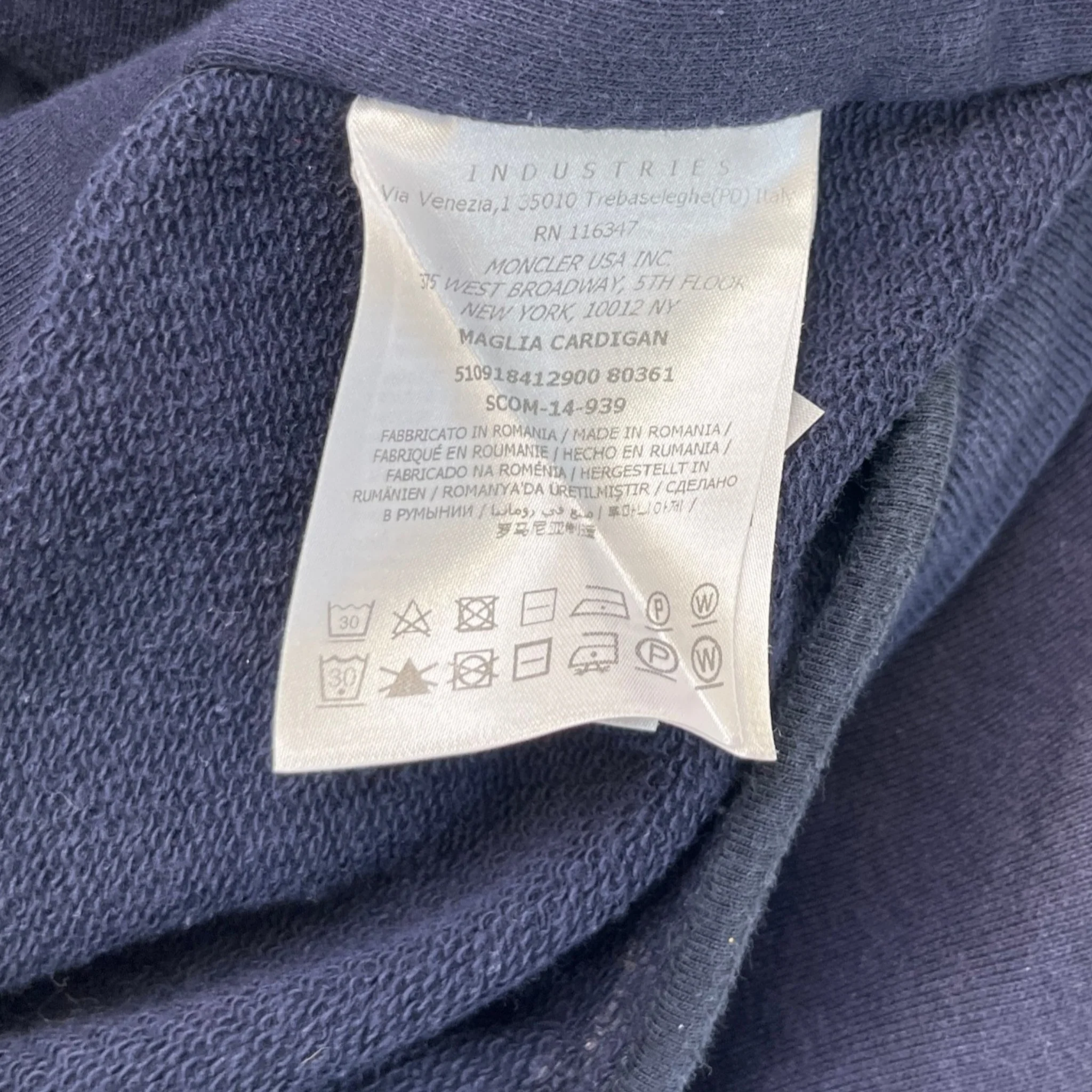 Men's Maglia Jacket Navy Size M - Image 6