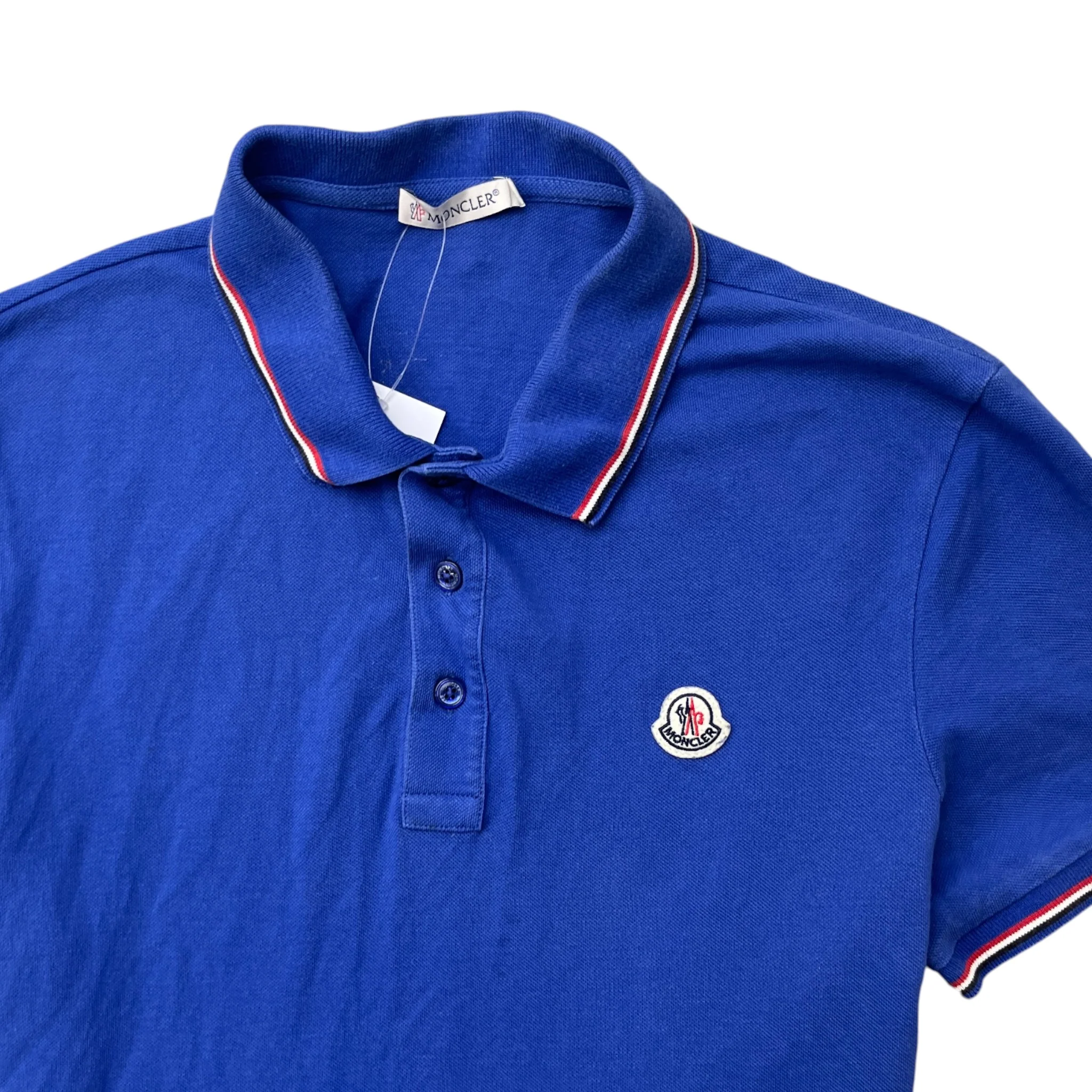 Men's Maglia Manica Corta Polo Shirt Blue Size S - Image 5