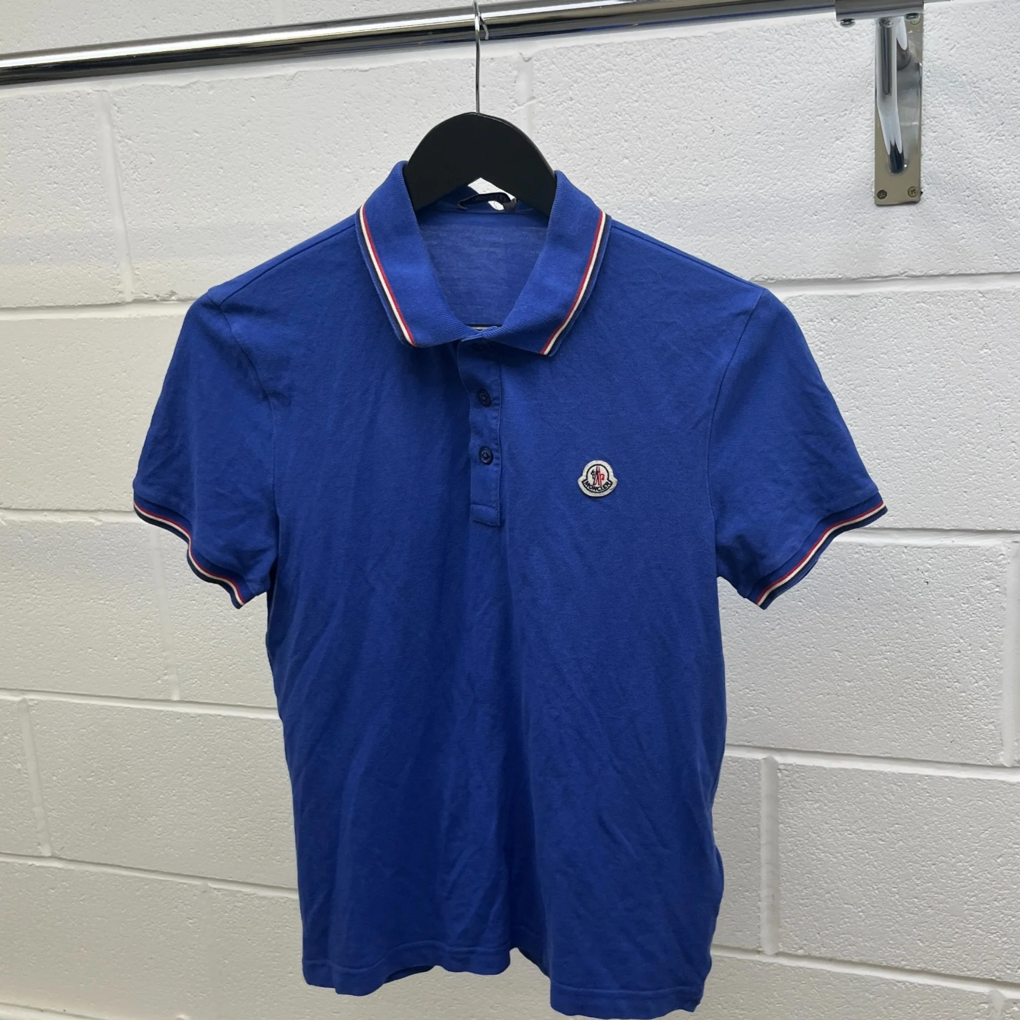 Men's Maglia Manica Corta Polo Shirt Blue Size S - Image 8