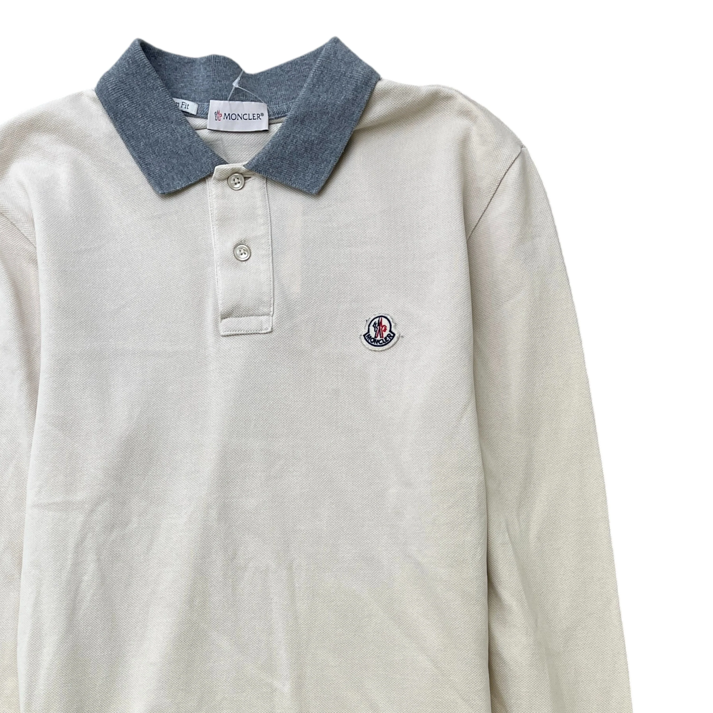 Men's Maglia Polo Shirt Beige Size S - Image 3