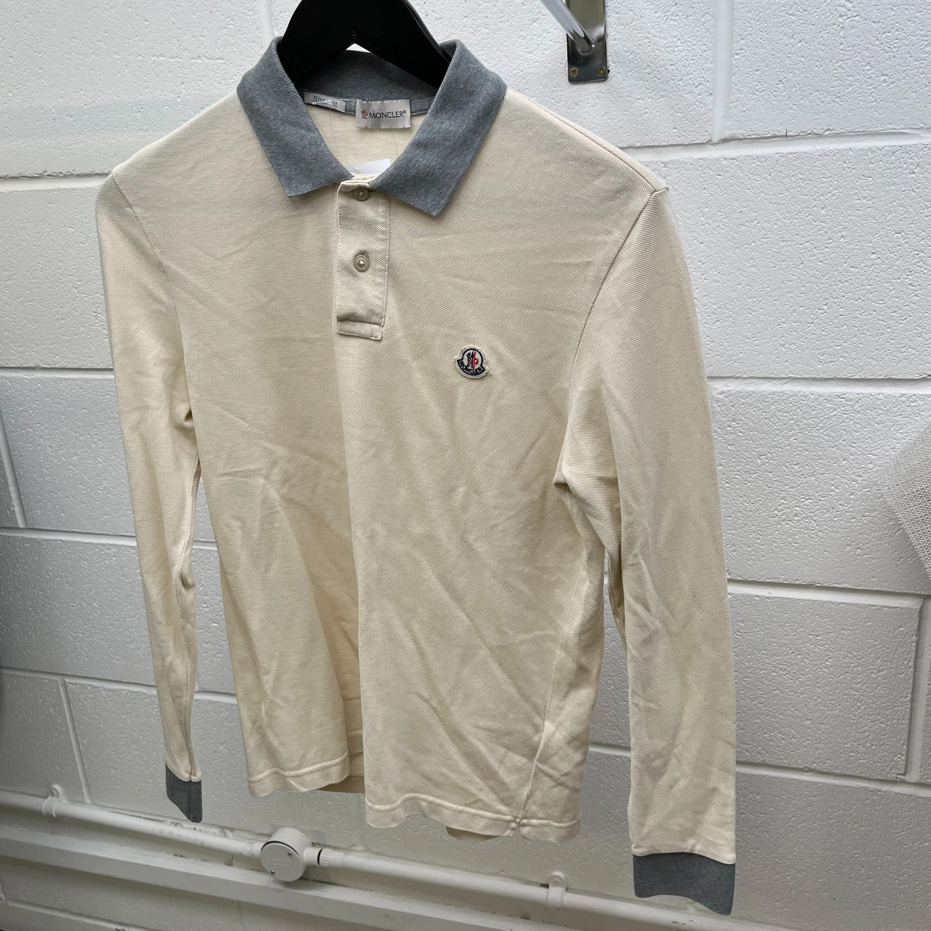 Men's Maglia Polo Shirt Beige Size S - Image 7