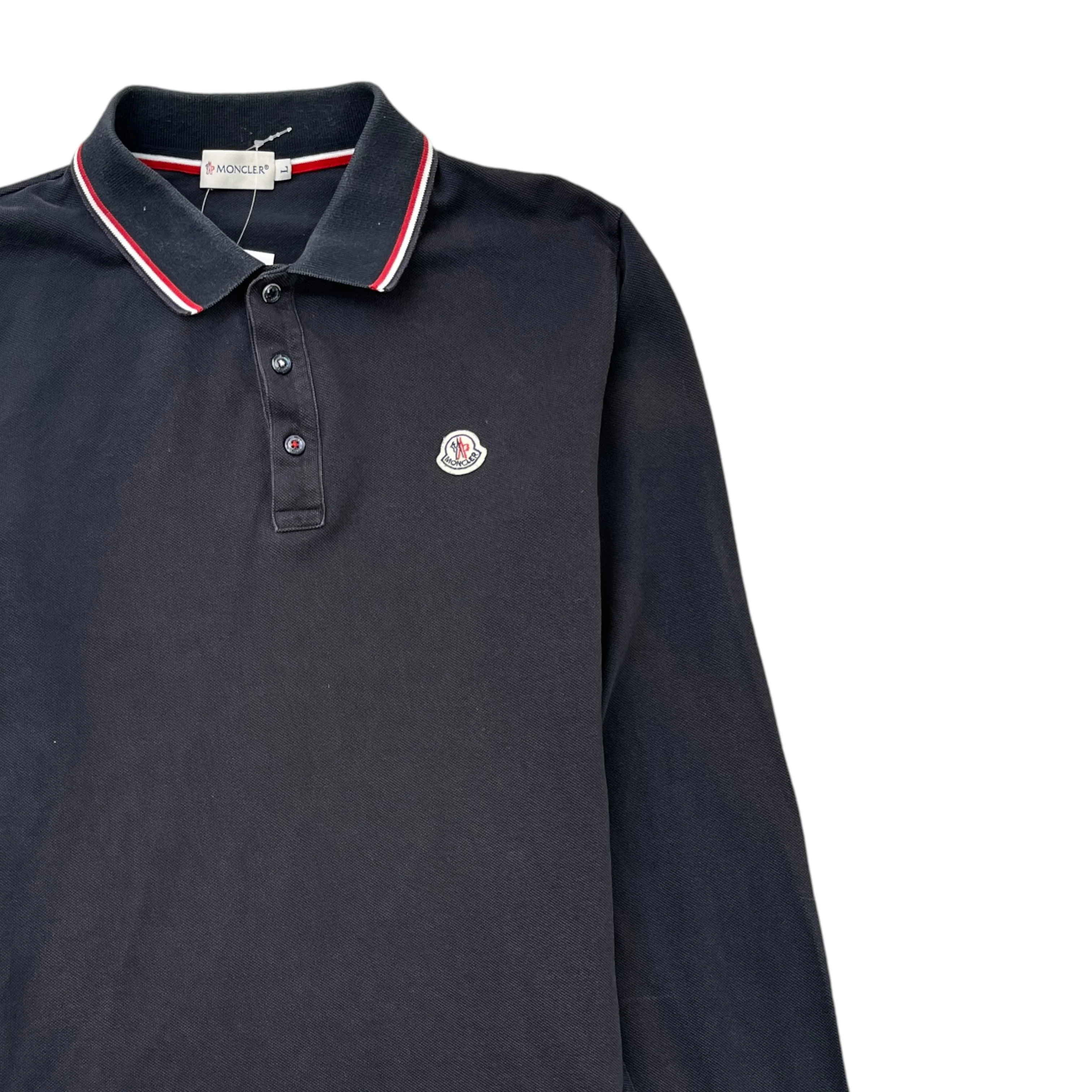 Men's Maglia Polo Shirt Black Size L - Image 3