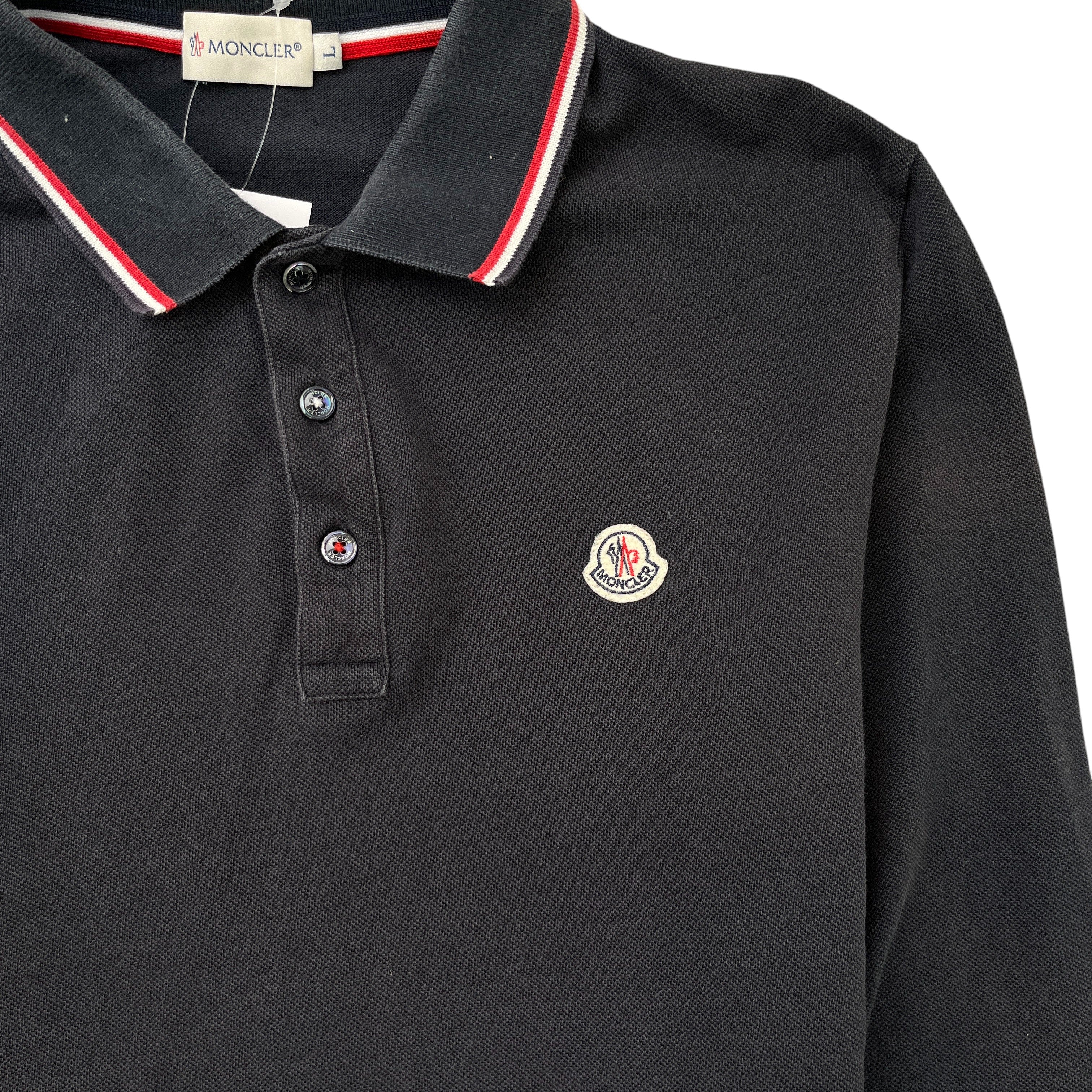 Men's Maglia Polo Shirt Black Size L - Image 5