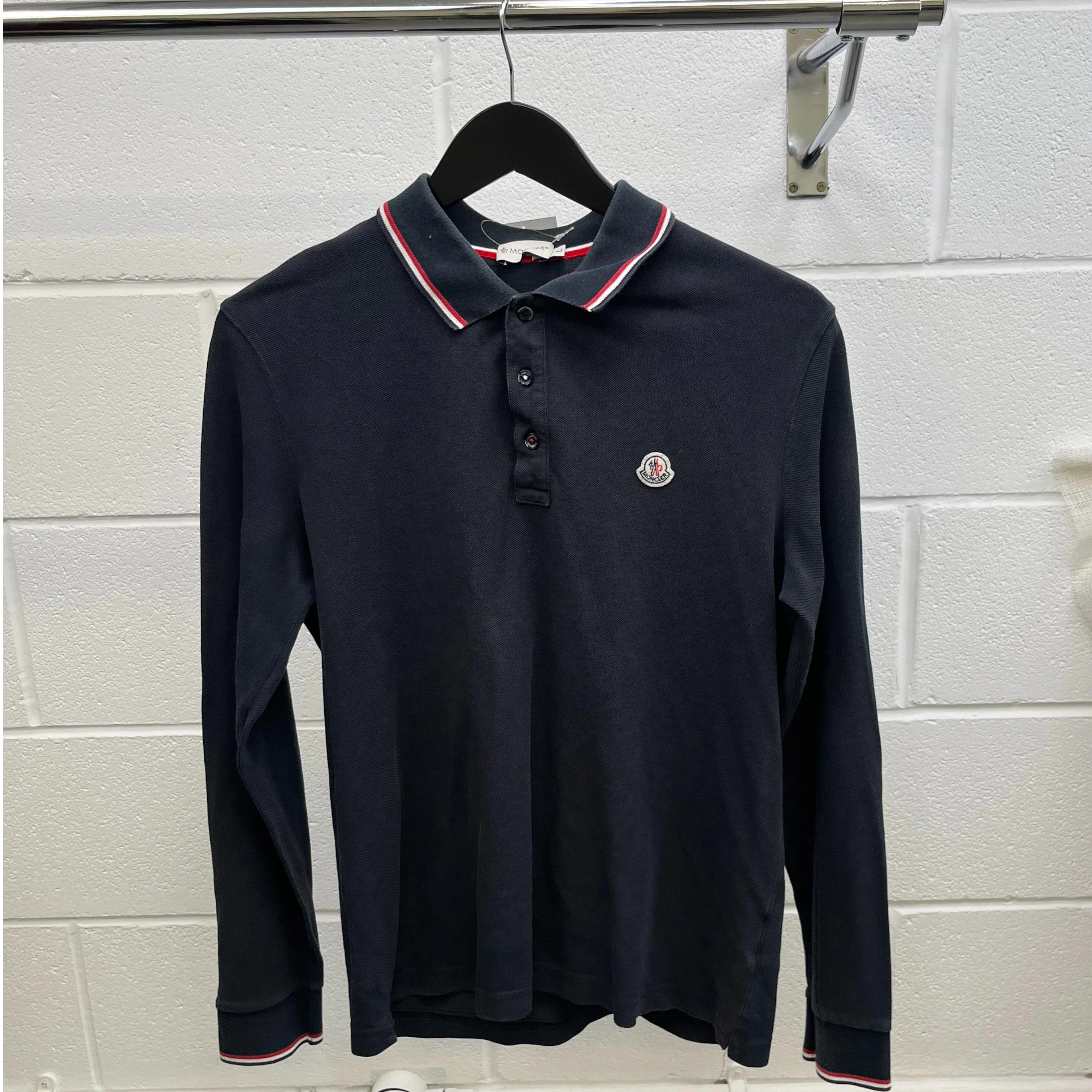 Men's Maglia Polo Shirt Black Size L - Image 8