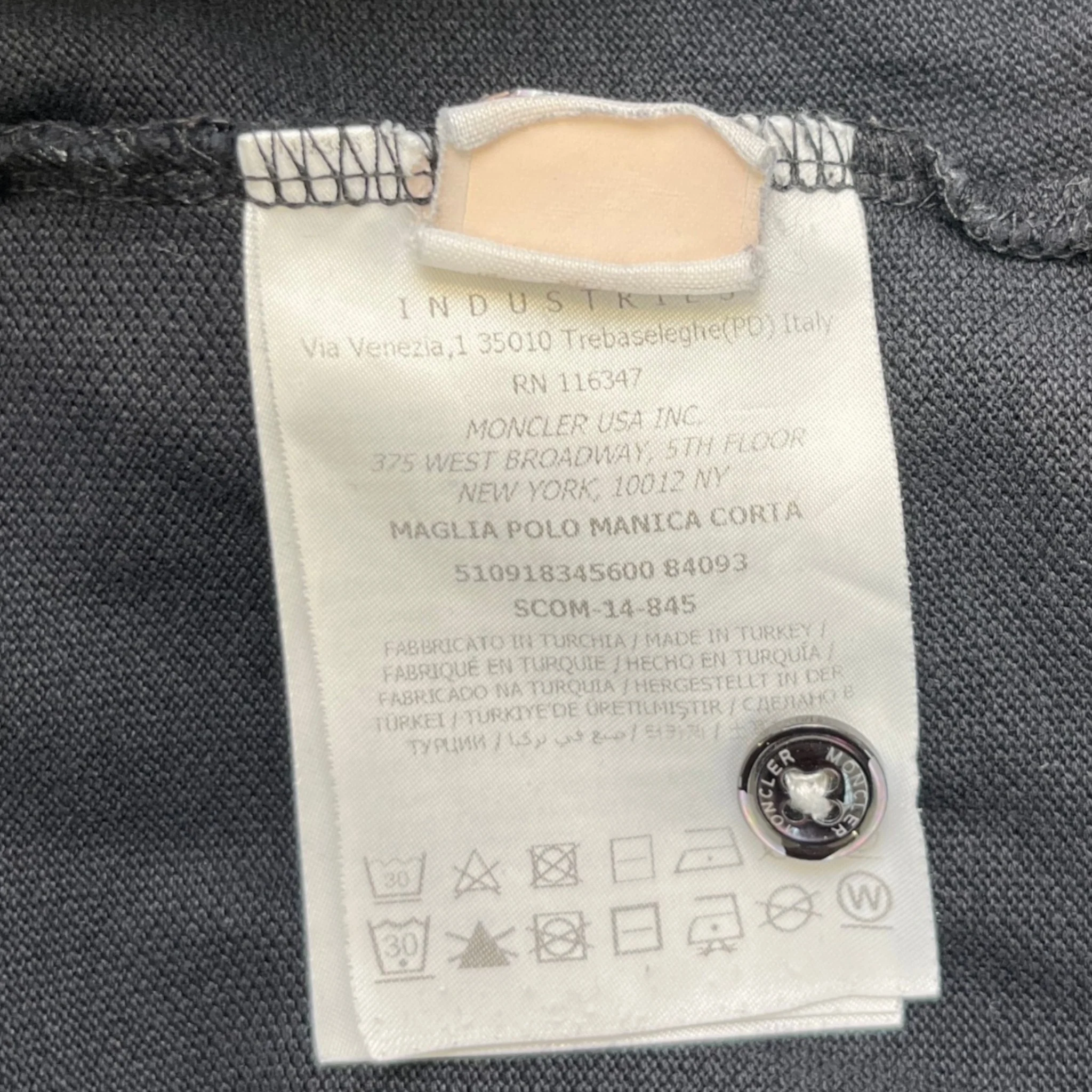 Men's Maglia Polo Shirt Black Size L - Image 6