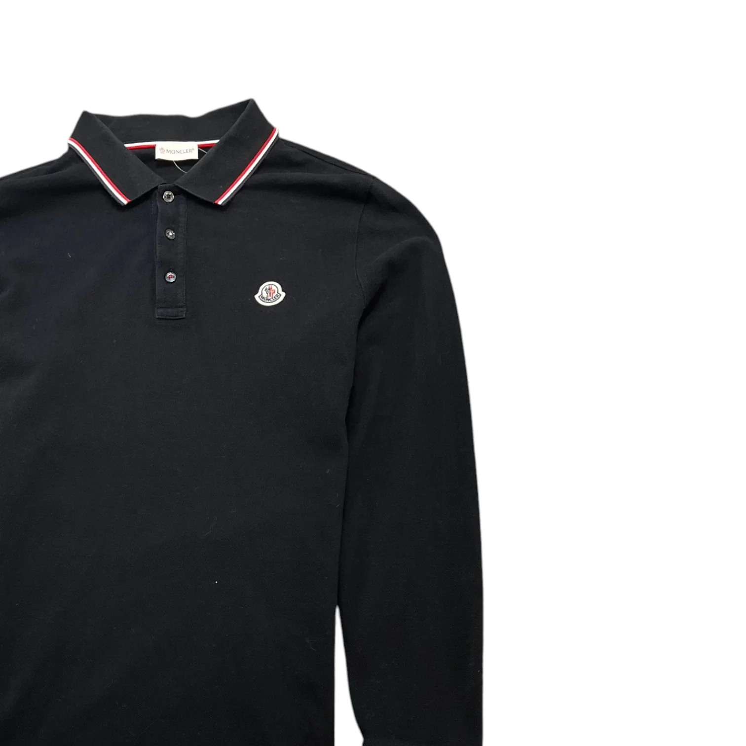 Men's Maglia Polo Shirt Black Size L - Image 3