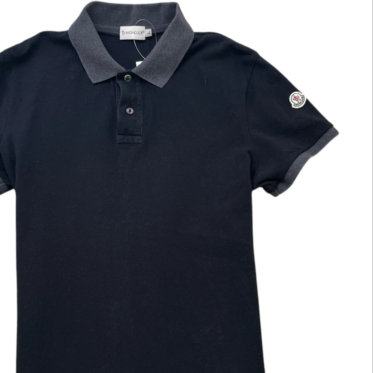 Men's Maglia Polo Shirt Black Size L - Image 3