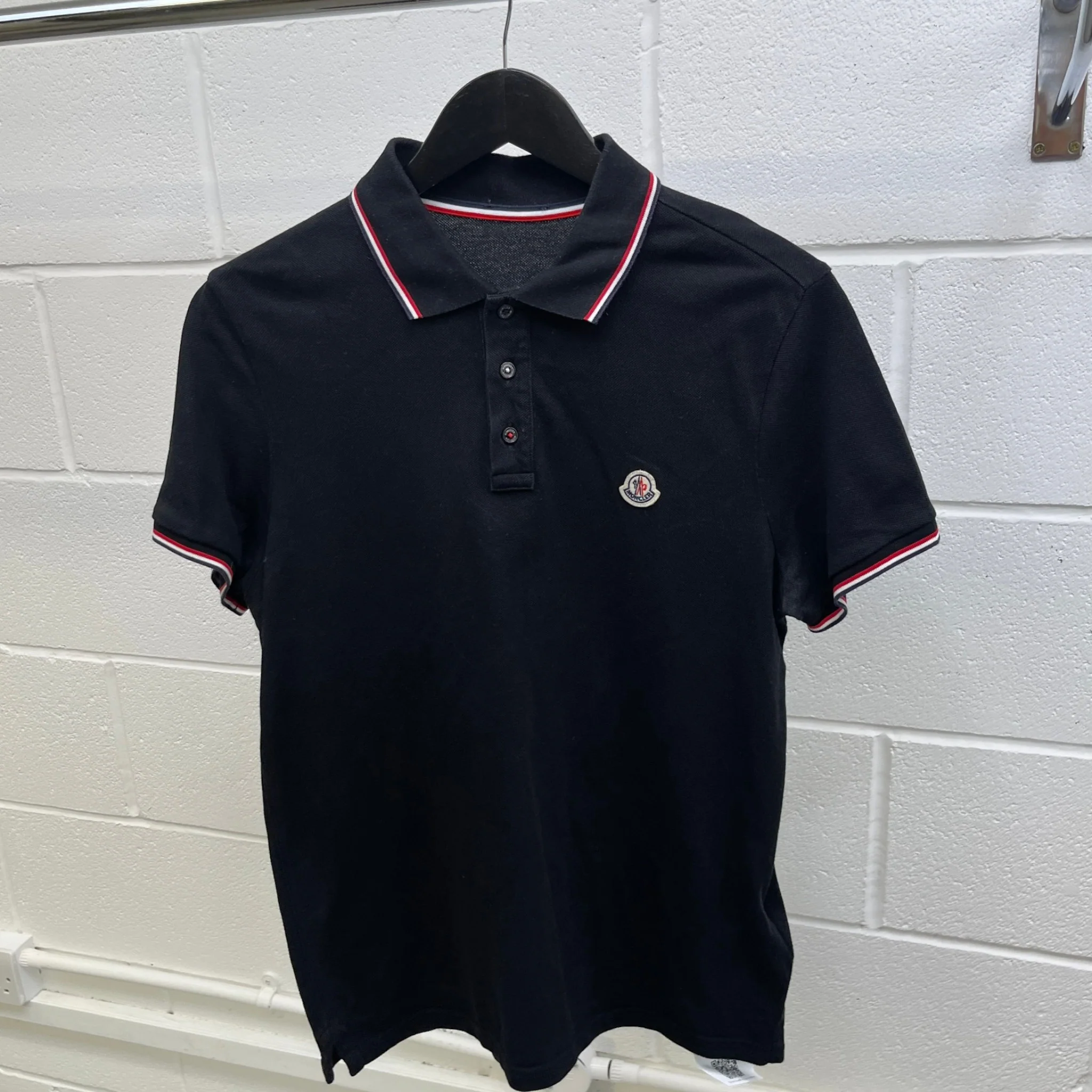Men's Maglia Polo Shirt Black Size M - Image 8
