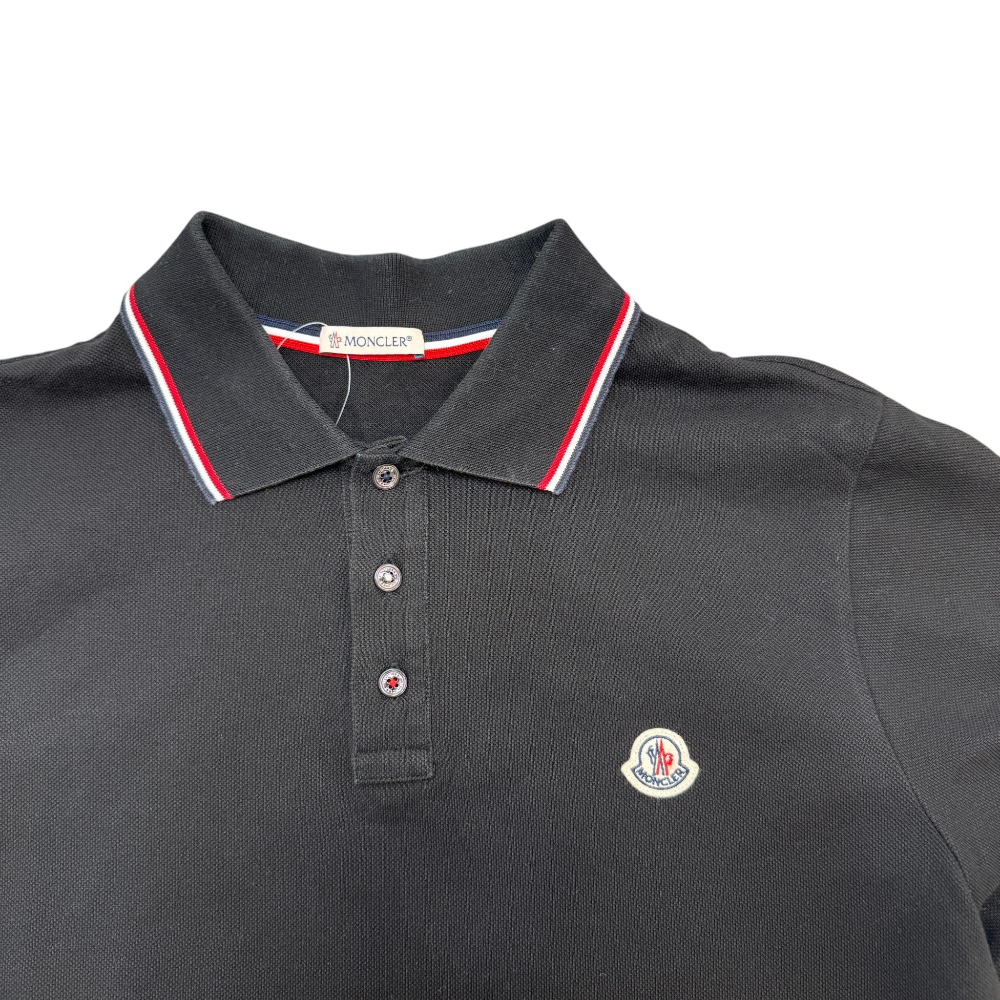 Men's Maglia Polo Shirt Black Size M - Image 3