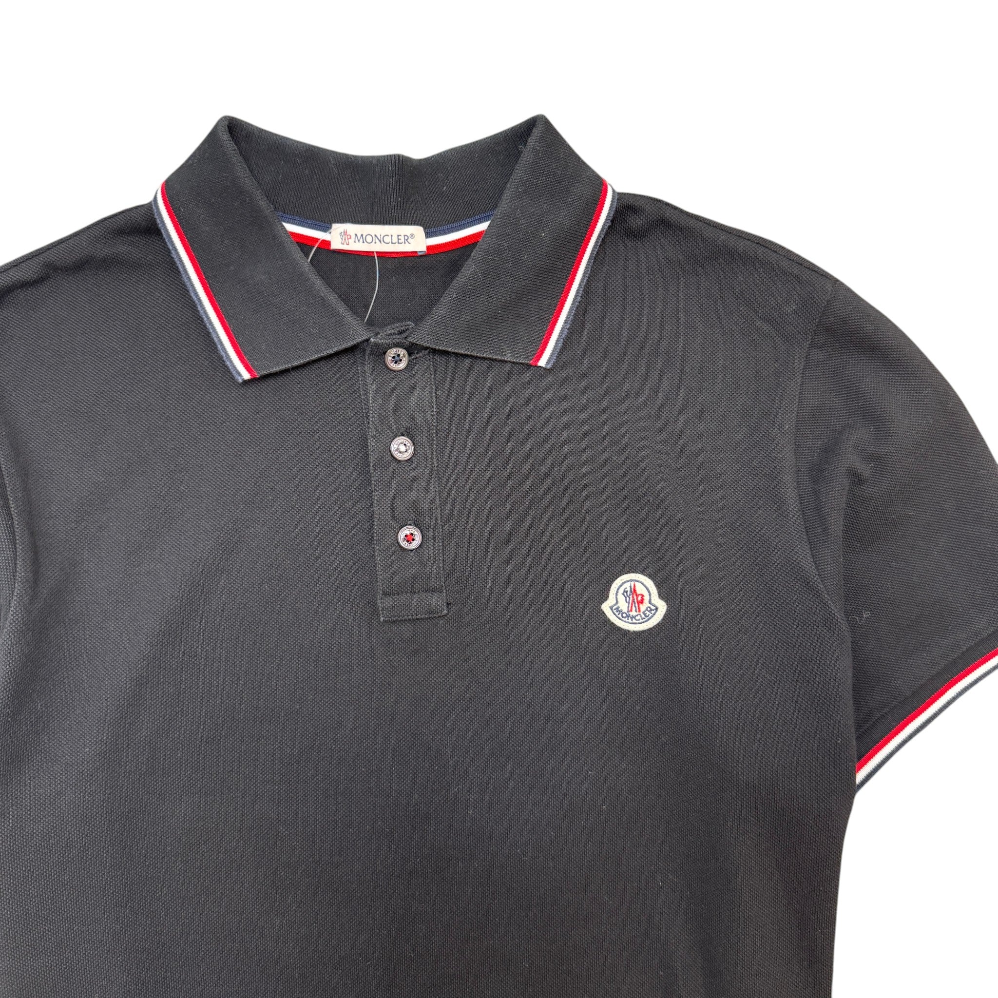 Men's Maglia Polo Shirt Black Size M - Image 4