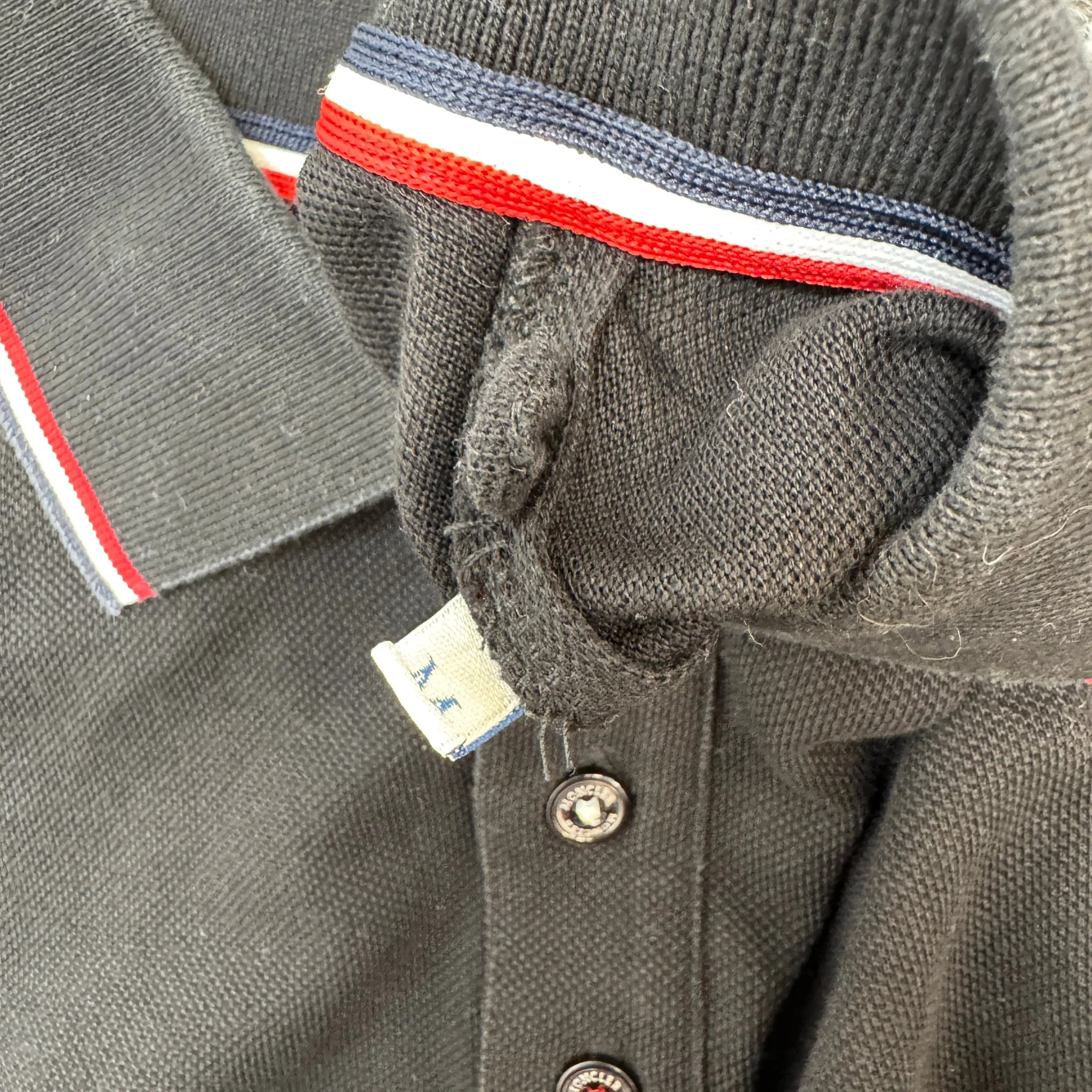 Men's Maglia Polo Shirt Black Size M - Image 6