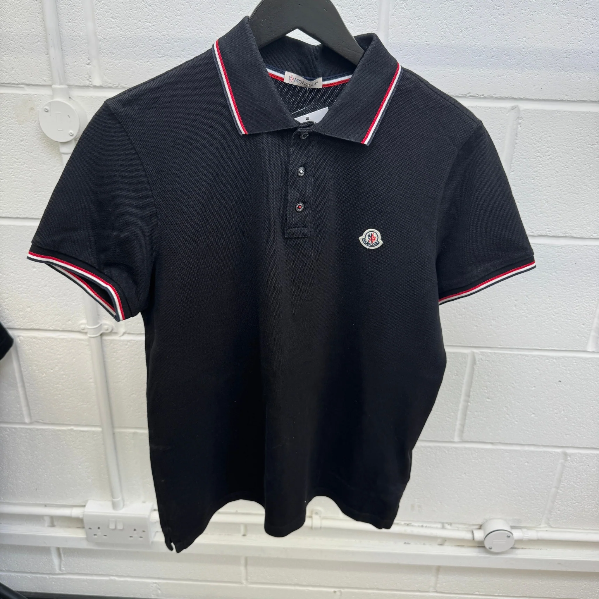 Men's Maglia Polo Shirt Black Size M - Image 8