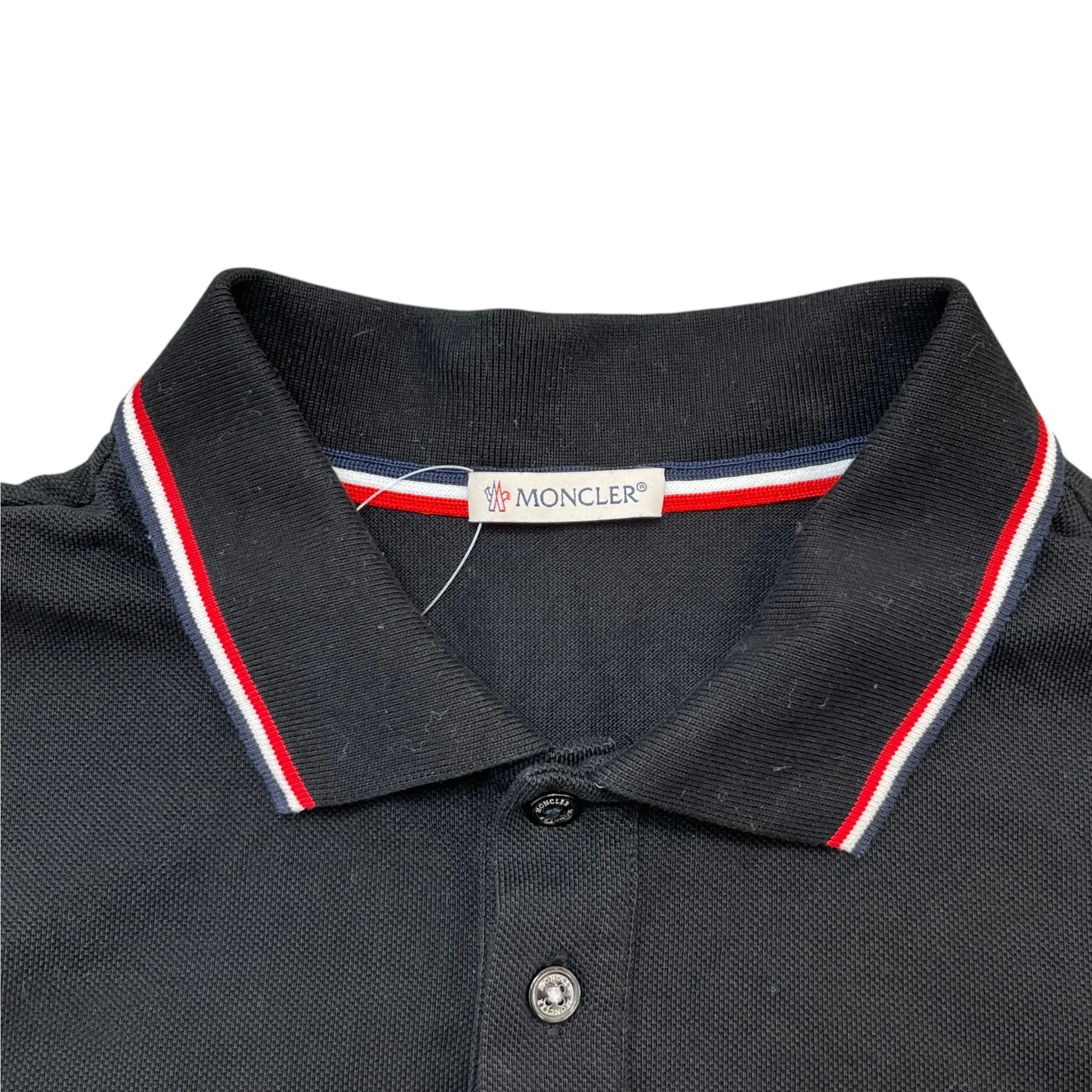 Men's Maglia Polo Shirt Black Size M - Image 5