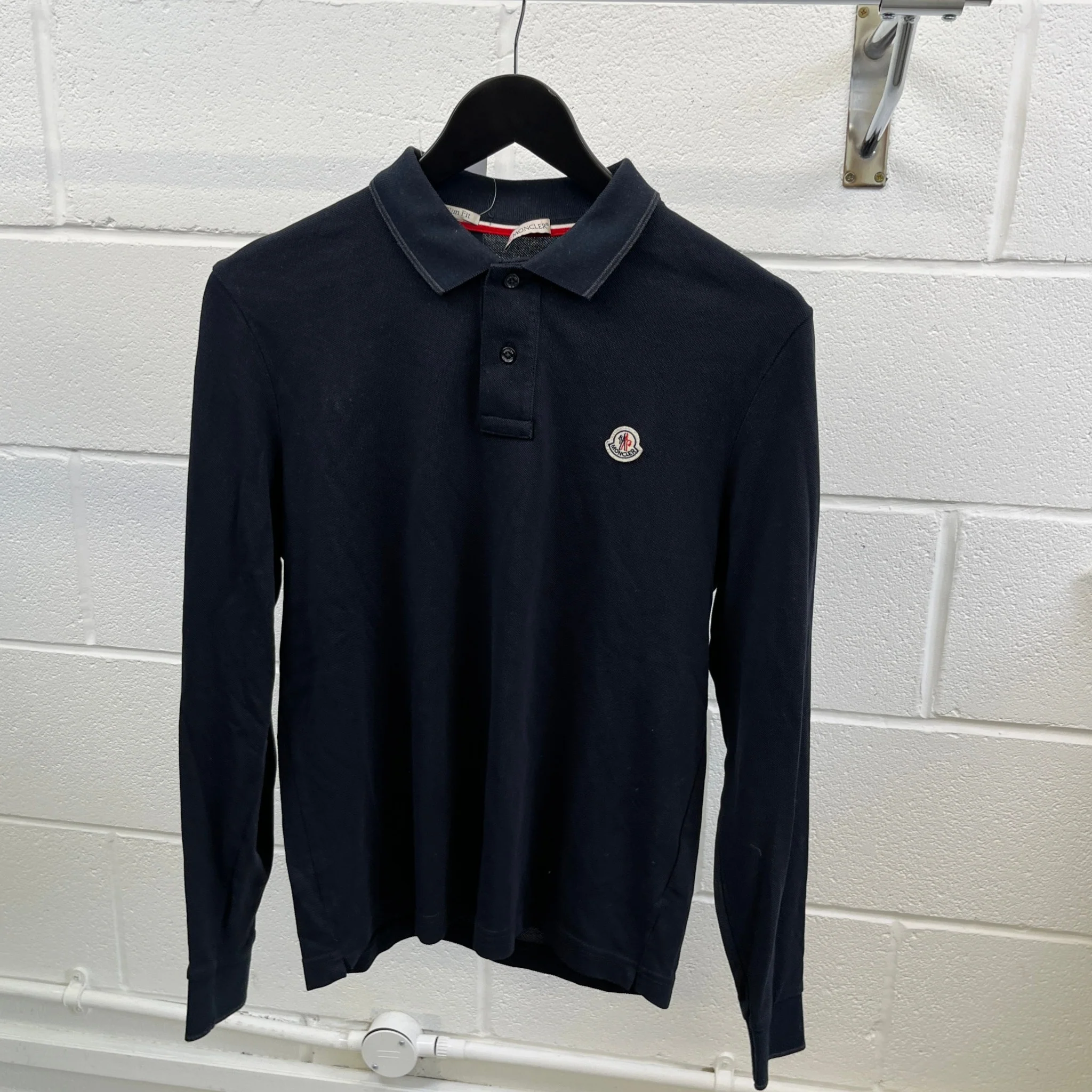 Men's Maglia Polo Shirt Black Size S - Image 8