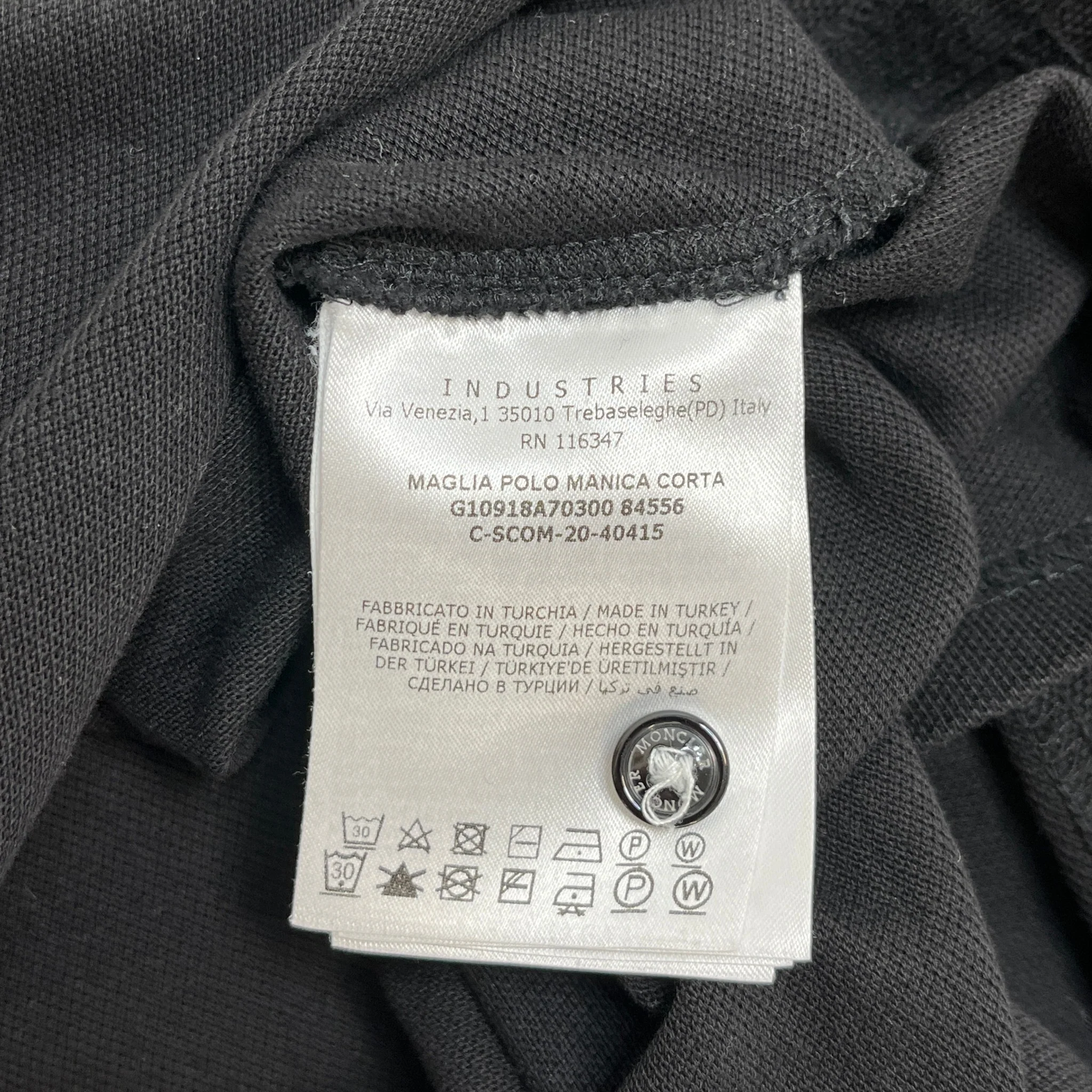 Men's Maglia Polo Shirt Black Size S - Image 6
