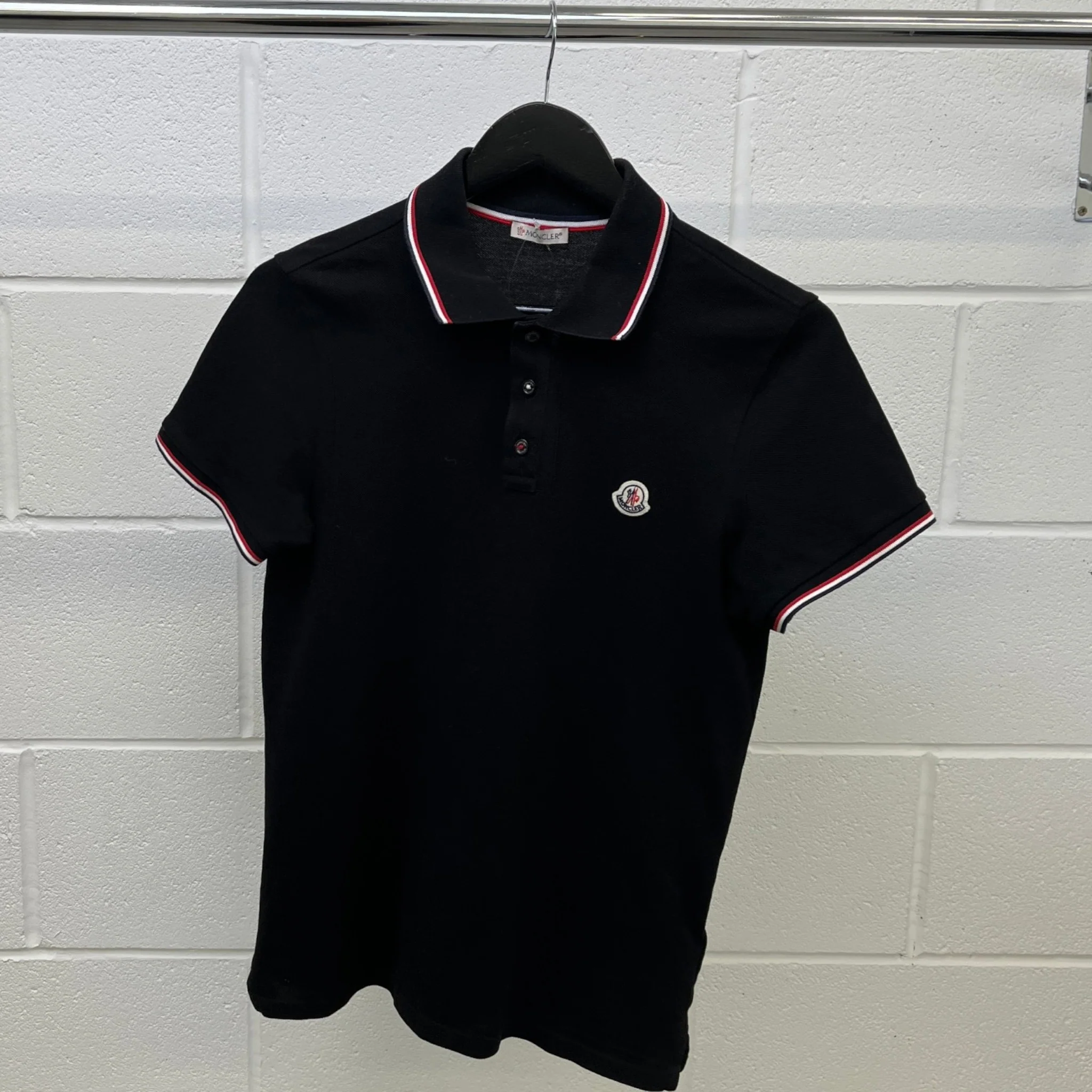 Men's Maglia Polo Shirt Black Size S - Image 8