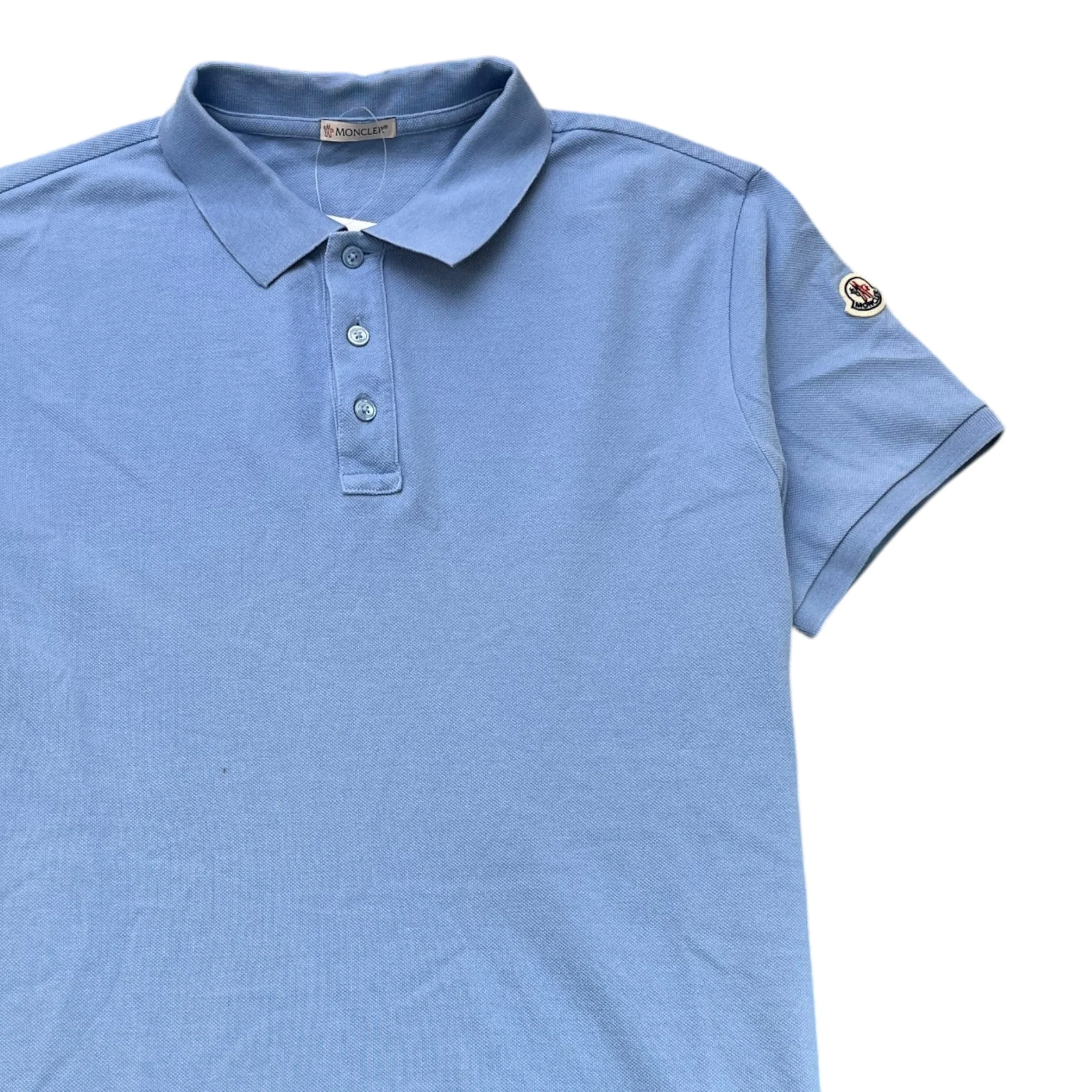 Men's Maglia Polo Shirt Blue Size L - Image 3