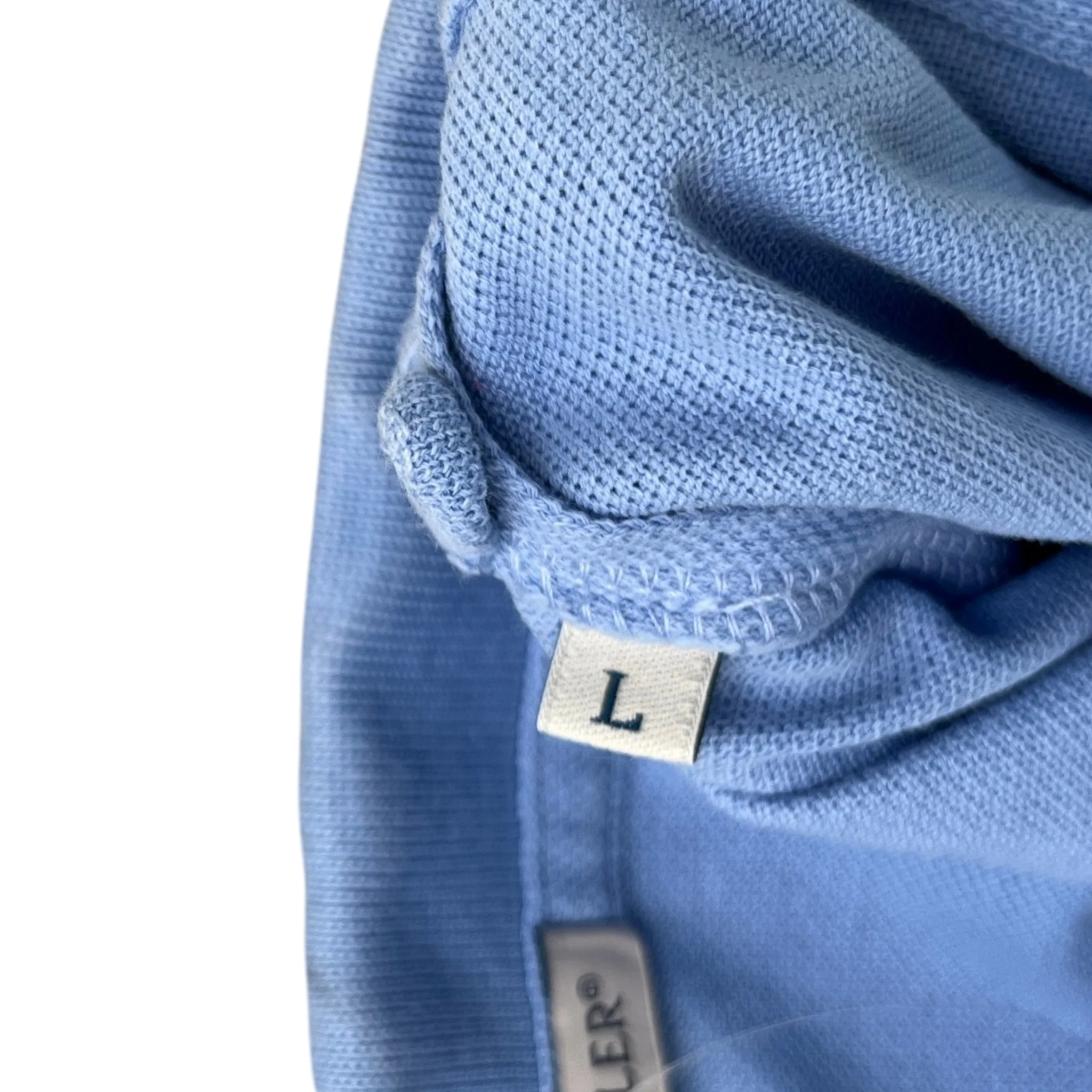Men's Maglia Polo Shirt Blue Size L - Image 7