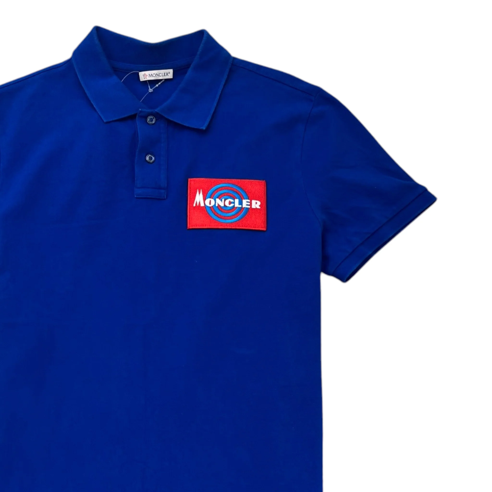 Men's Maglia Polo Shirt Blue Size L - Image 3