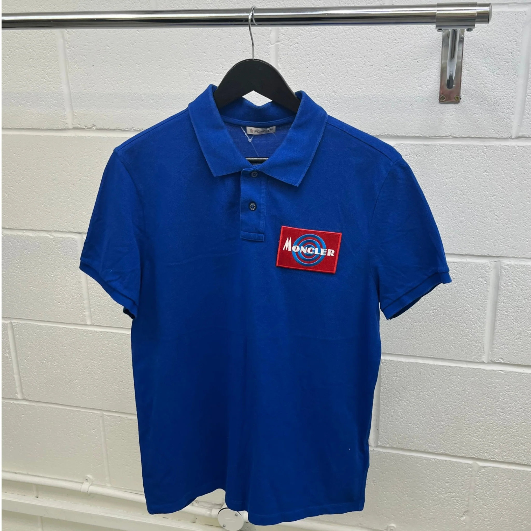 Men's Maglia Polo Shirt Blue Size L - Image 9