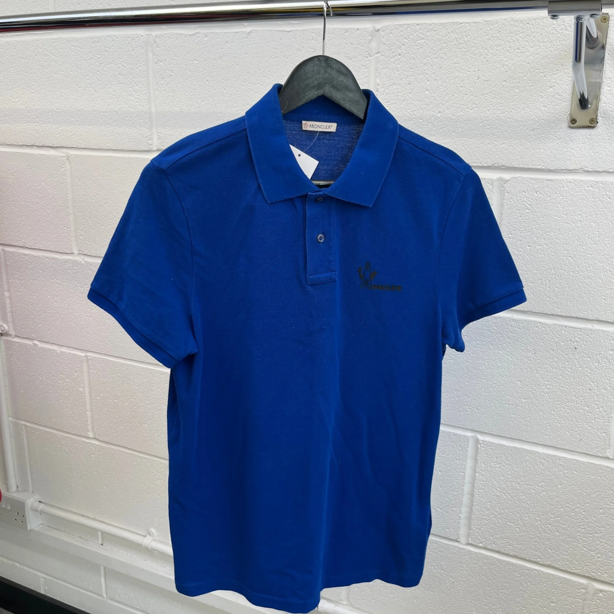 Men's Maglia Polo Shirt Blue Size S - Image 9
