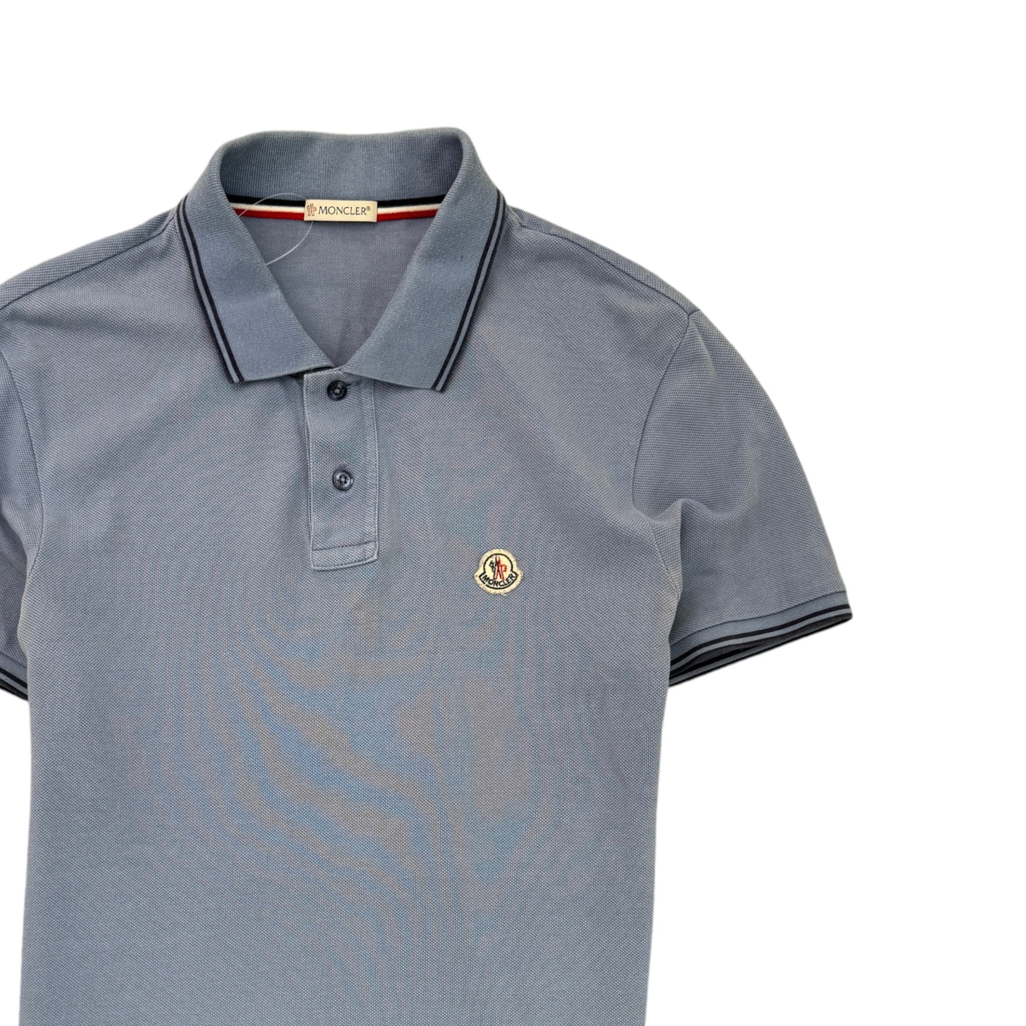 Men's Maglia Polo Shirt Blue Size S - Image 3