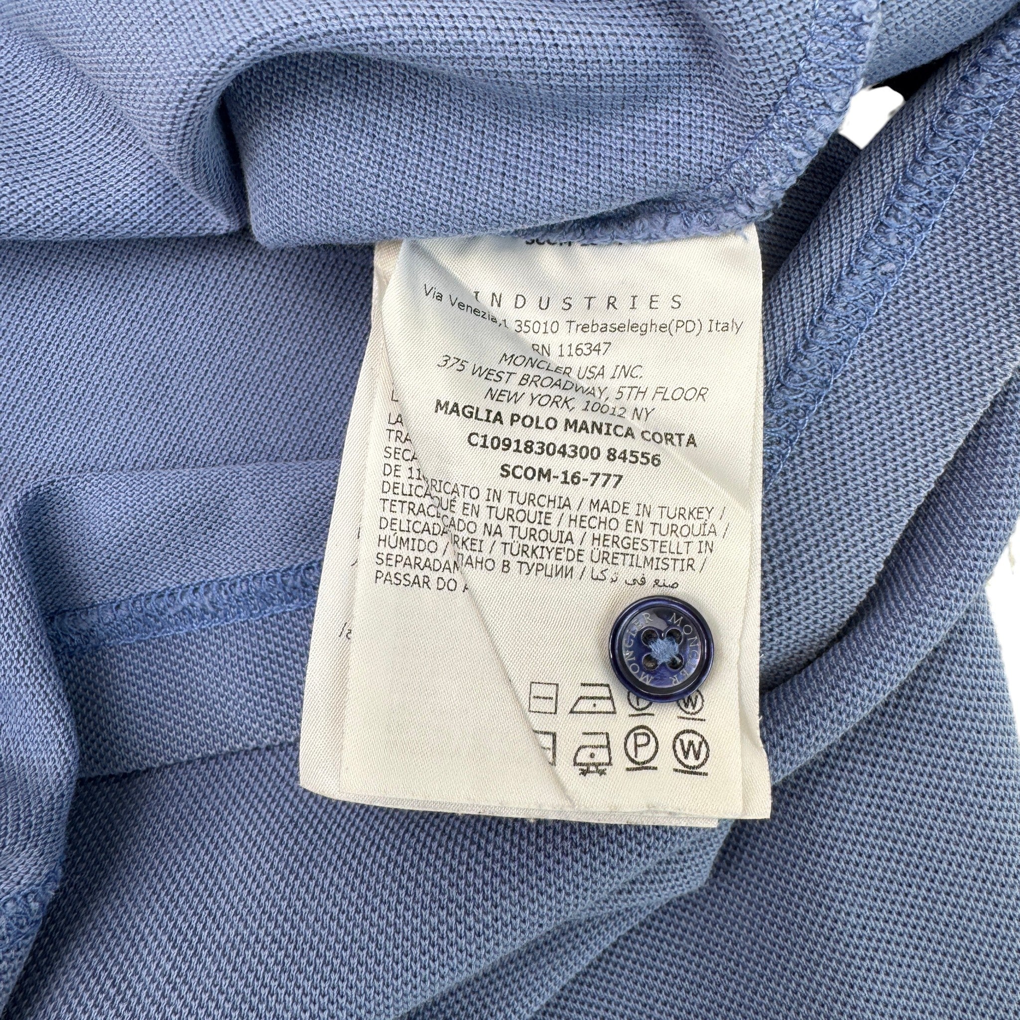 Men's Maglia Polo Shirt Blue Size S - Image 5