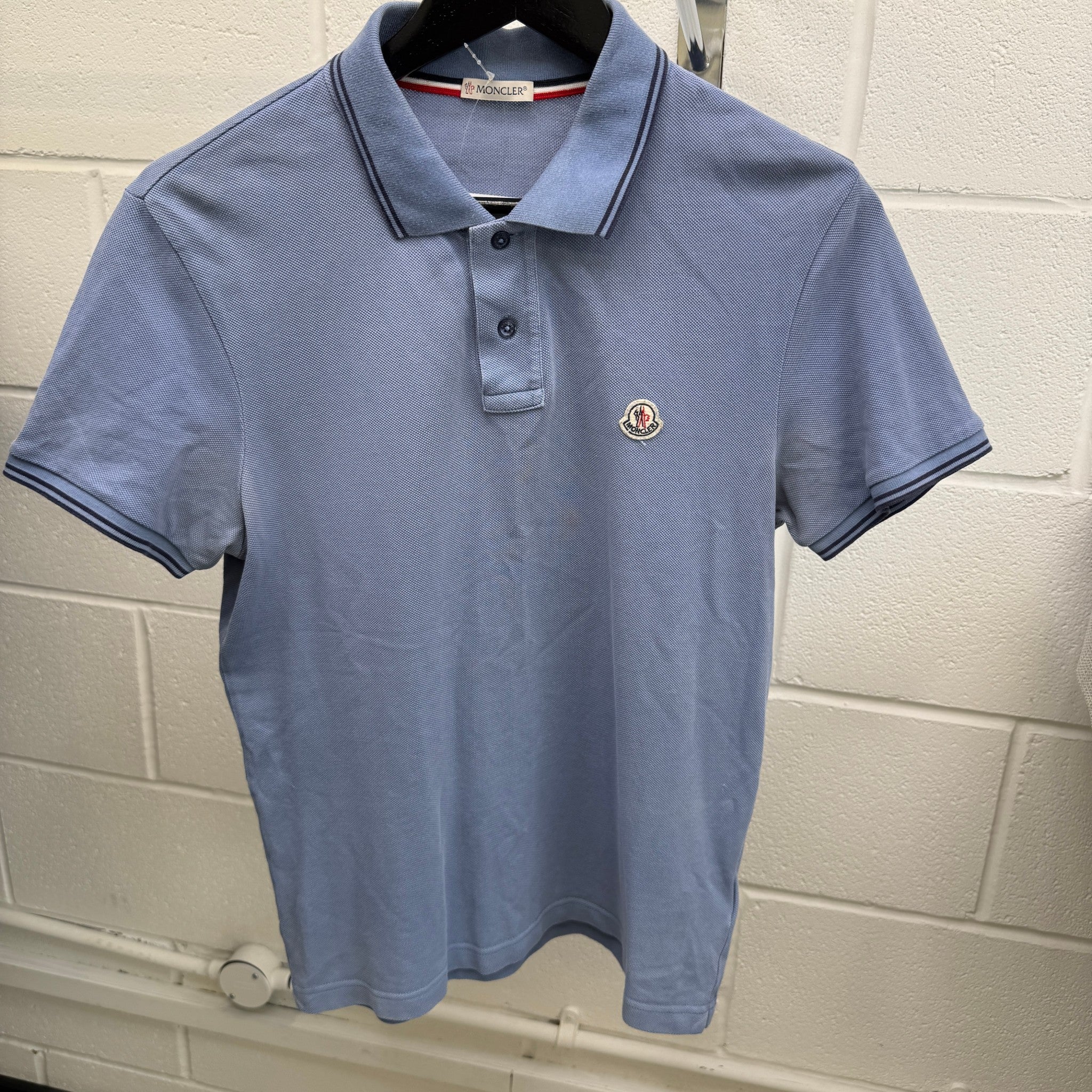 Men's Maglia Polo Shirt Blue Size S - Image 7