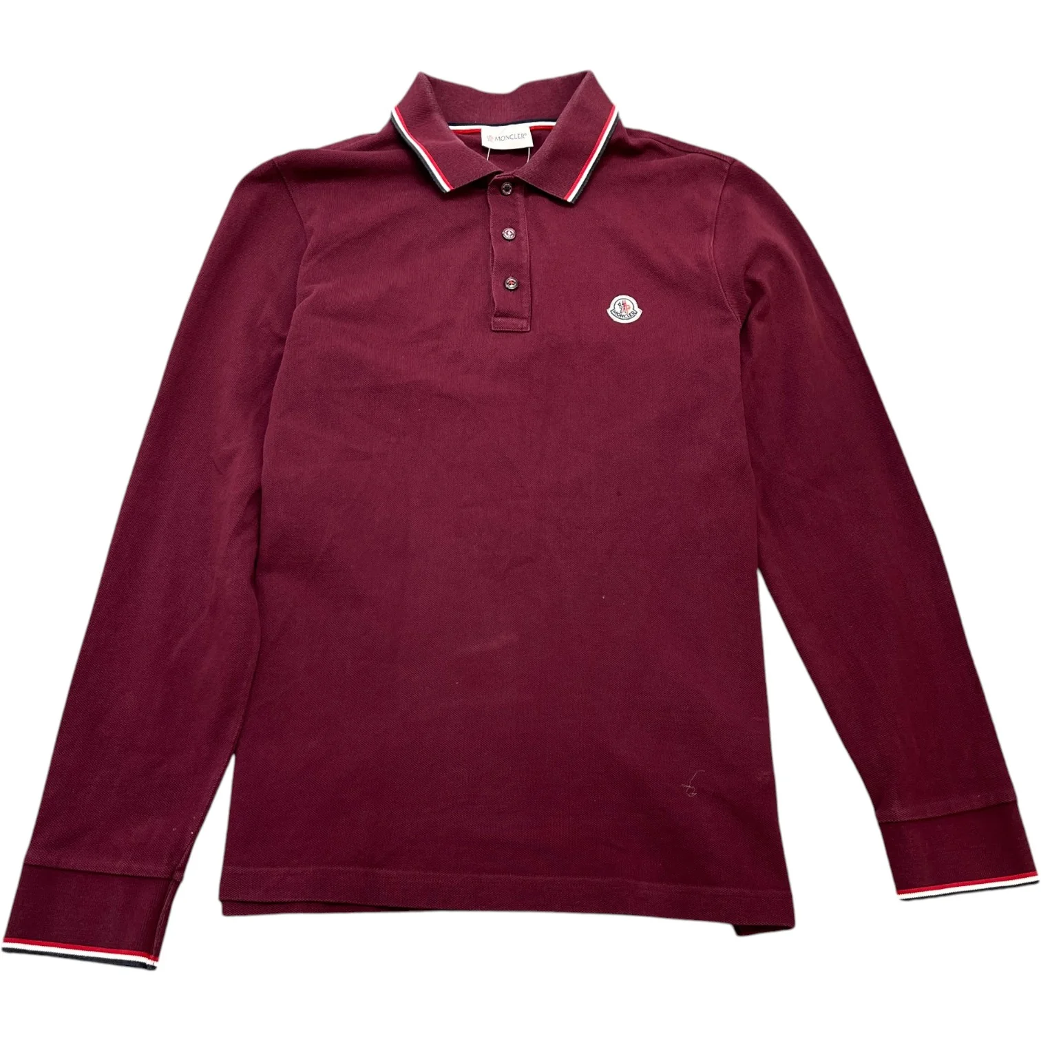 Men's Maglia Polo Shirt Burgundy Size M