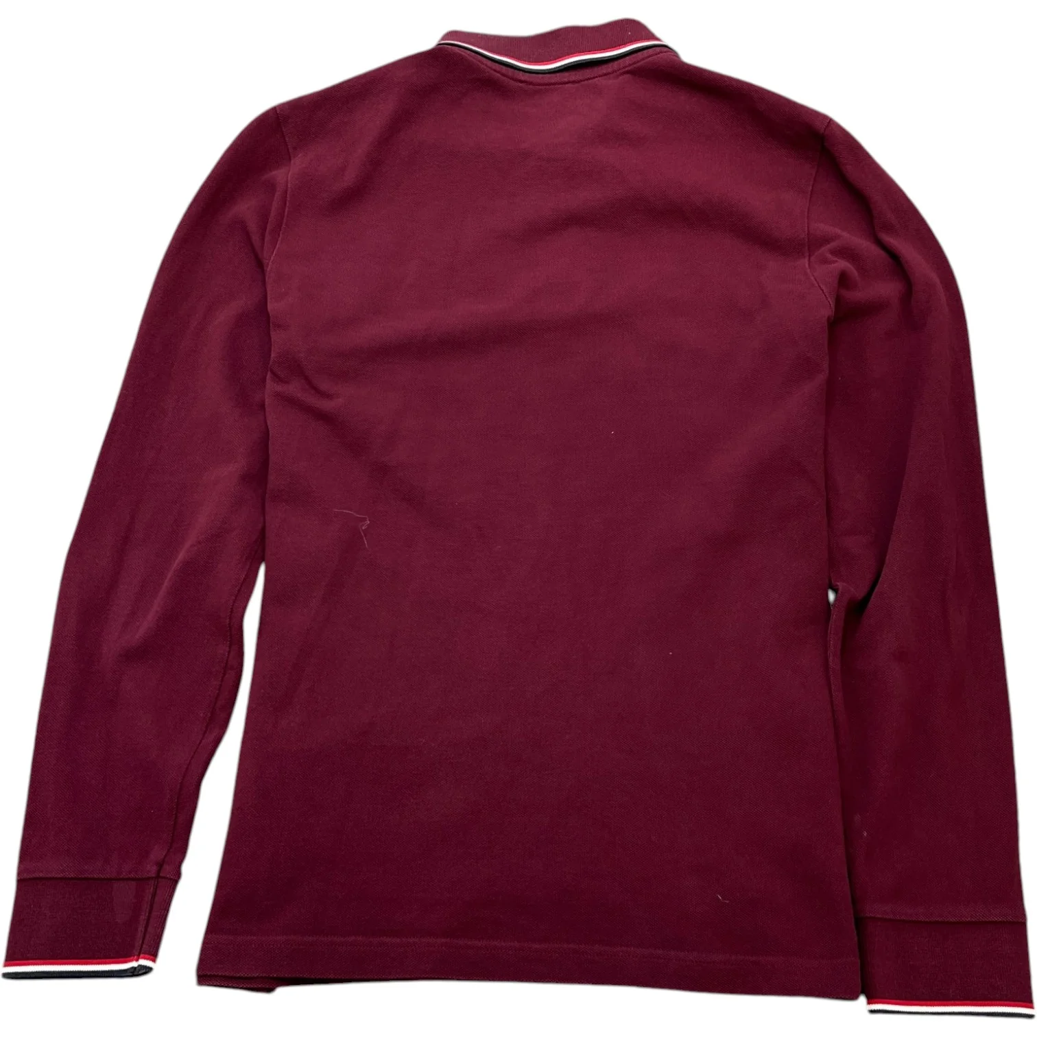 Men's Maglia Polo Shirt Burgundy Size M - Image 2