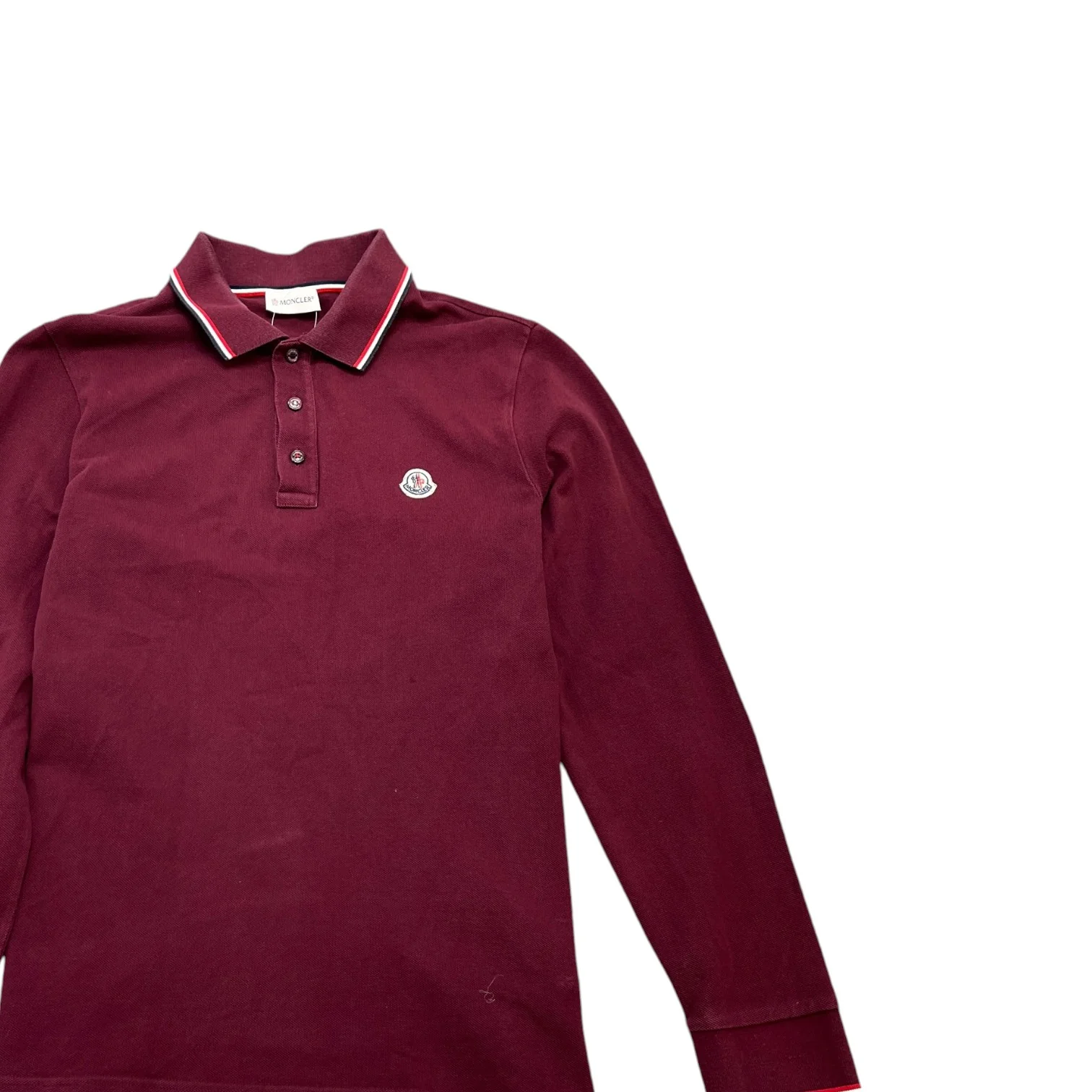 Men's Maglia Polo Shirt Burgundy Size M - Image 3