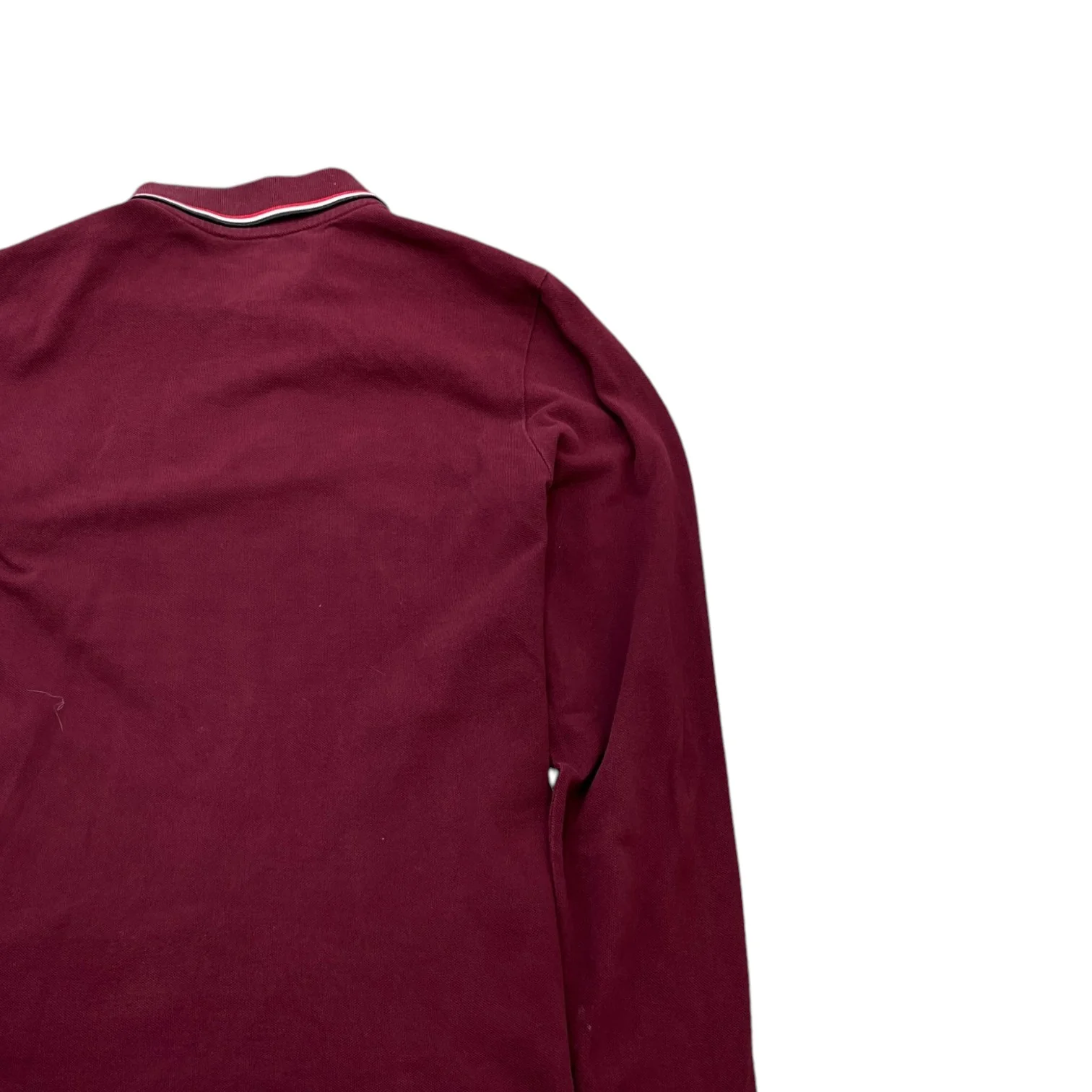 Men's Maglia Polo Shirt Burgundy Size M - Image 4