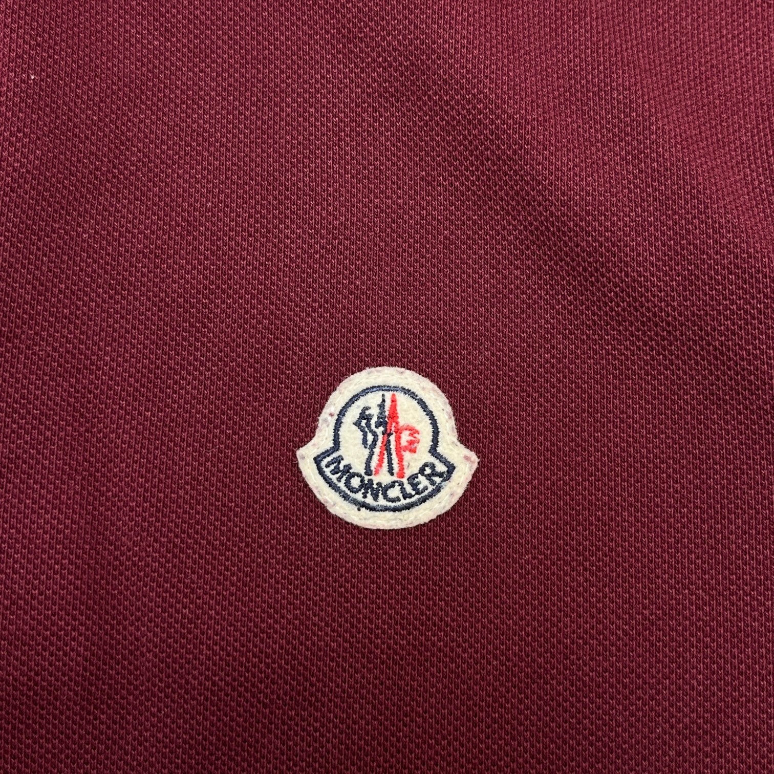 Men's Maglia Polo Shirt Burgundy Size M - Image 5