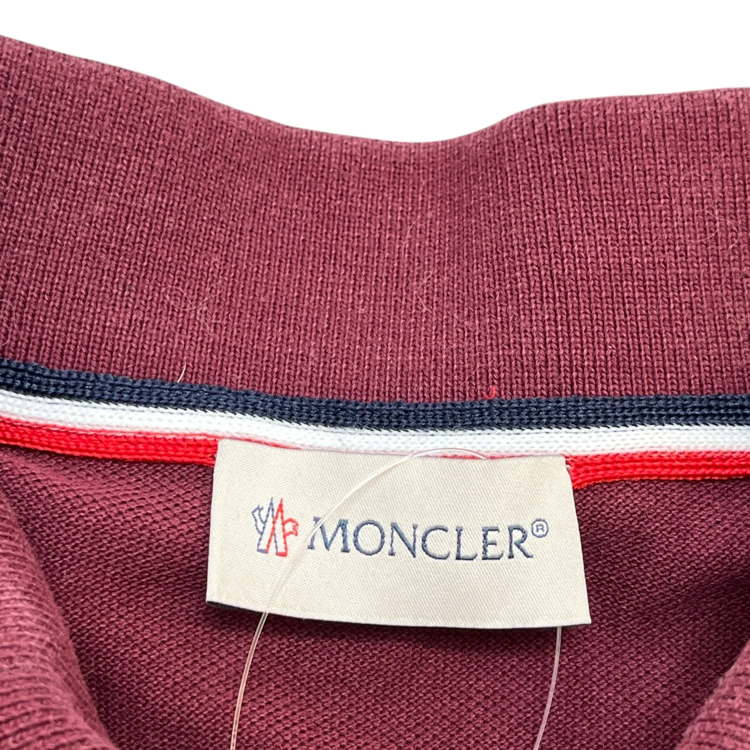 Men's Maglia Polo Shirt Burgundy Size M - Image 6