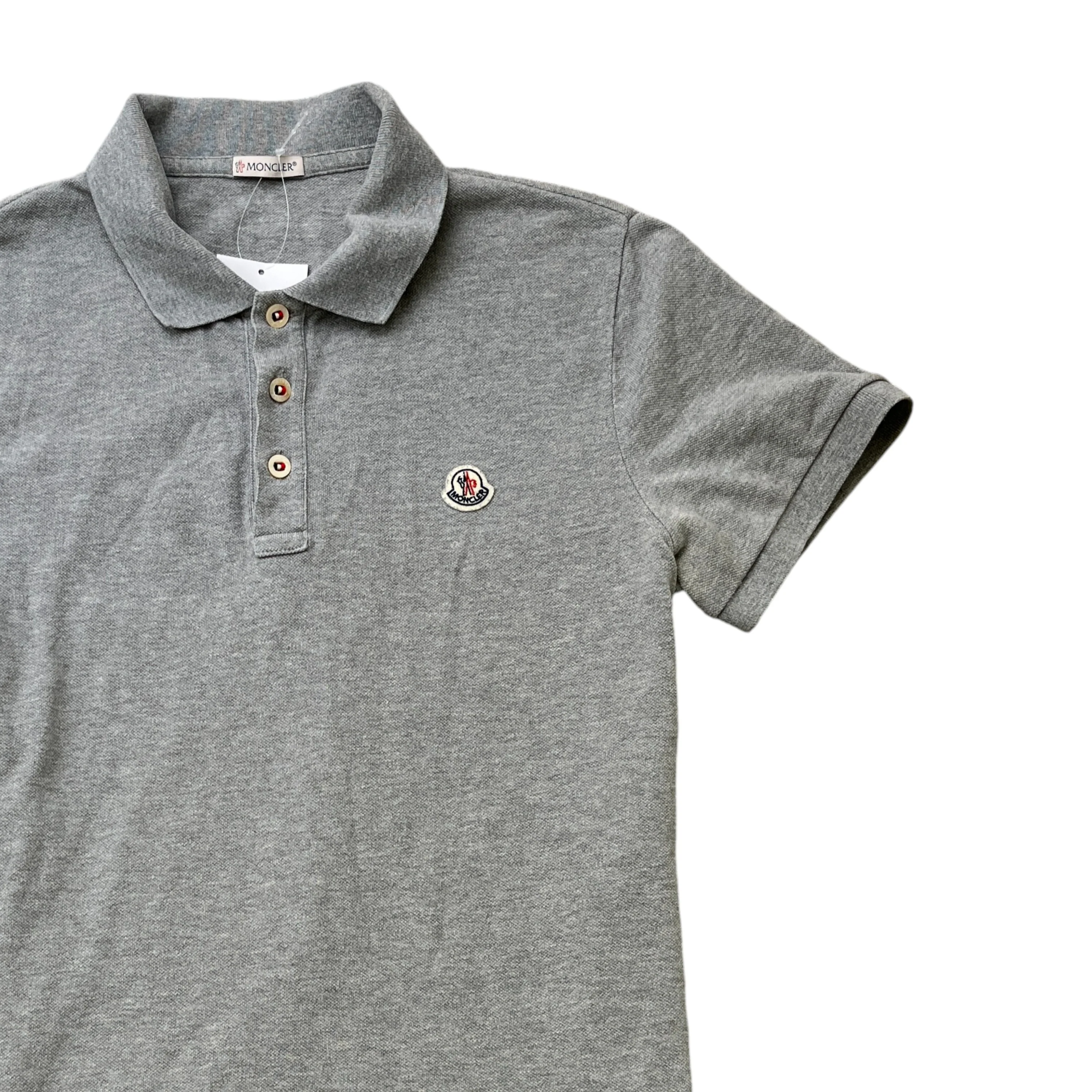 Men's Maglia Polo Shirt Grey Size L - Image 3