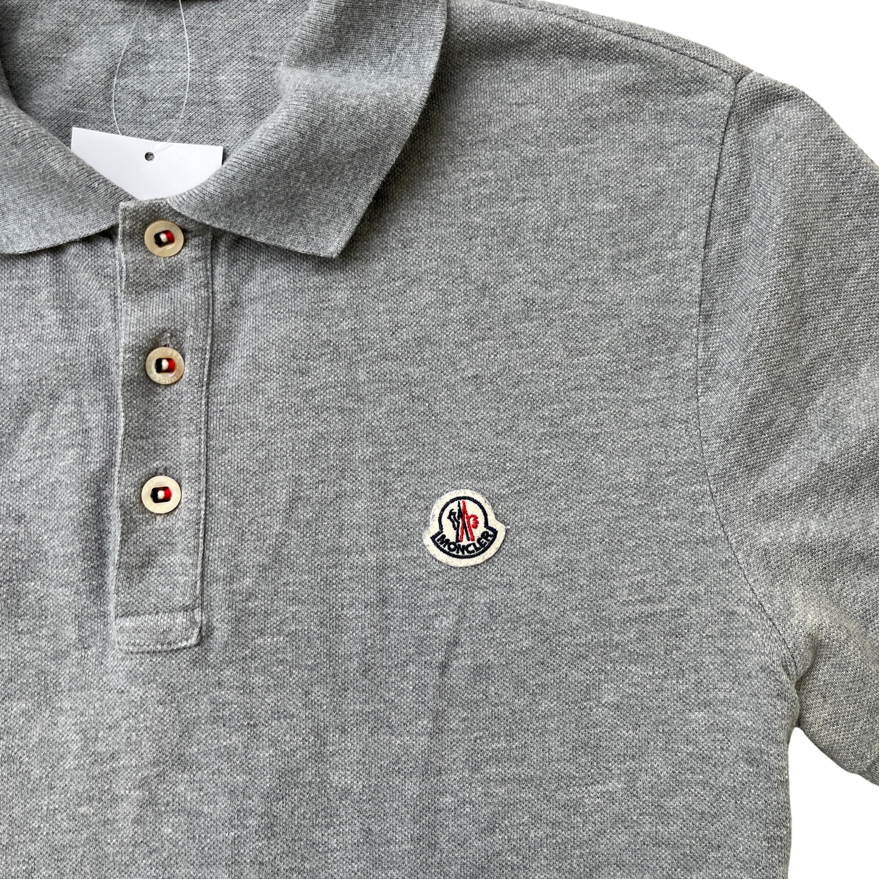 Men's Maglia Polo Shirt Grey Size L - Image 5