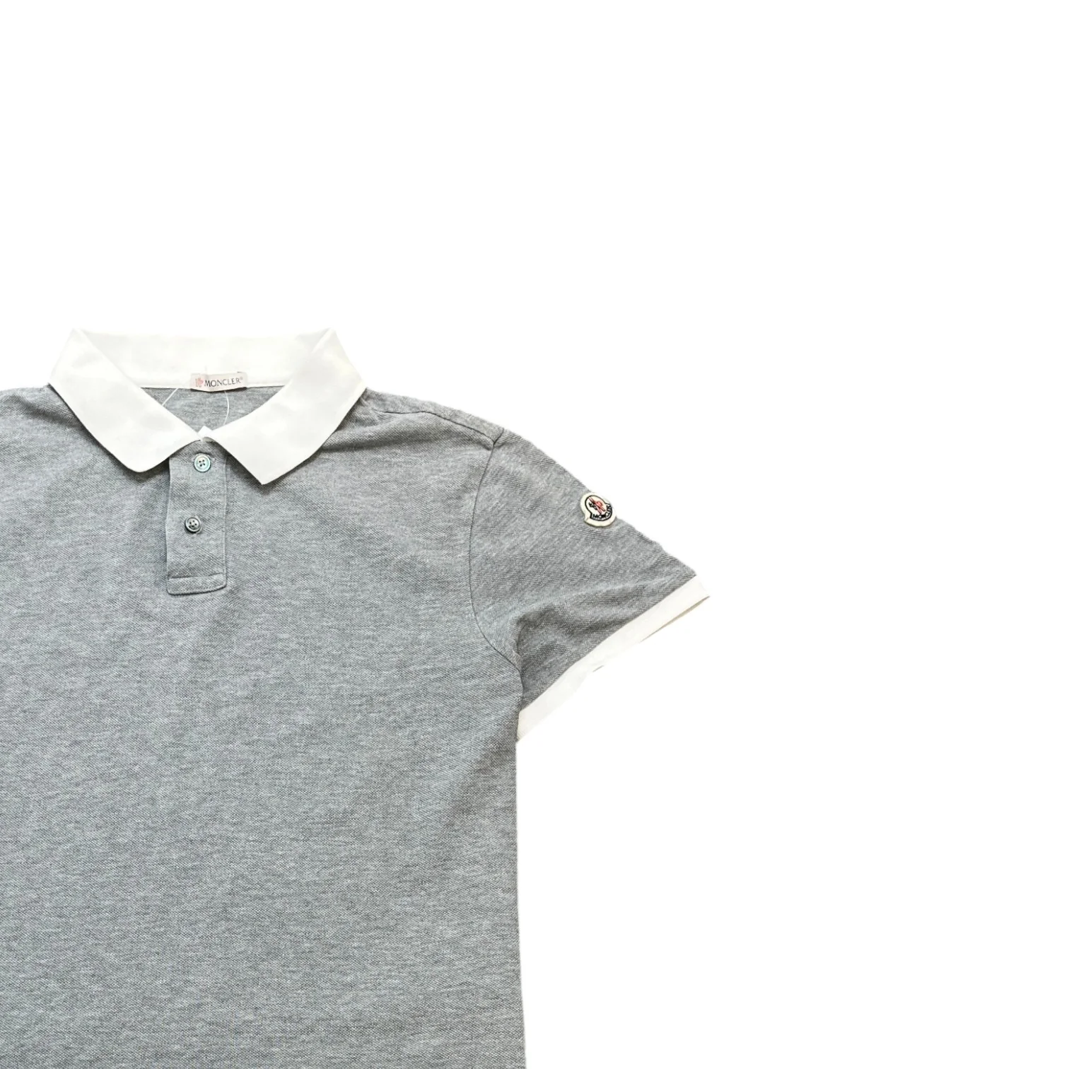 Men's Maglia Polo Shirt Grey Size L - Image 3