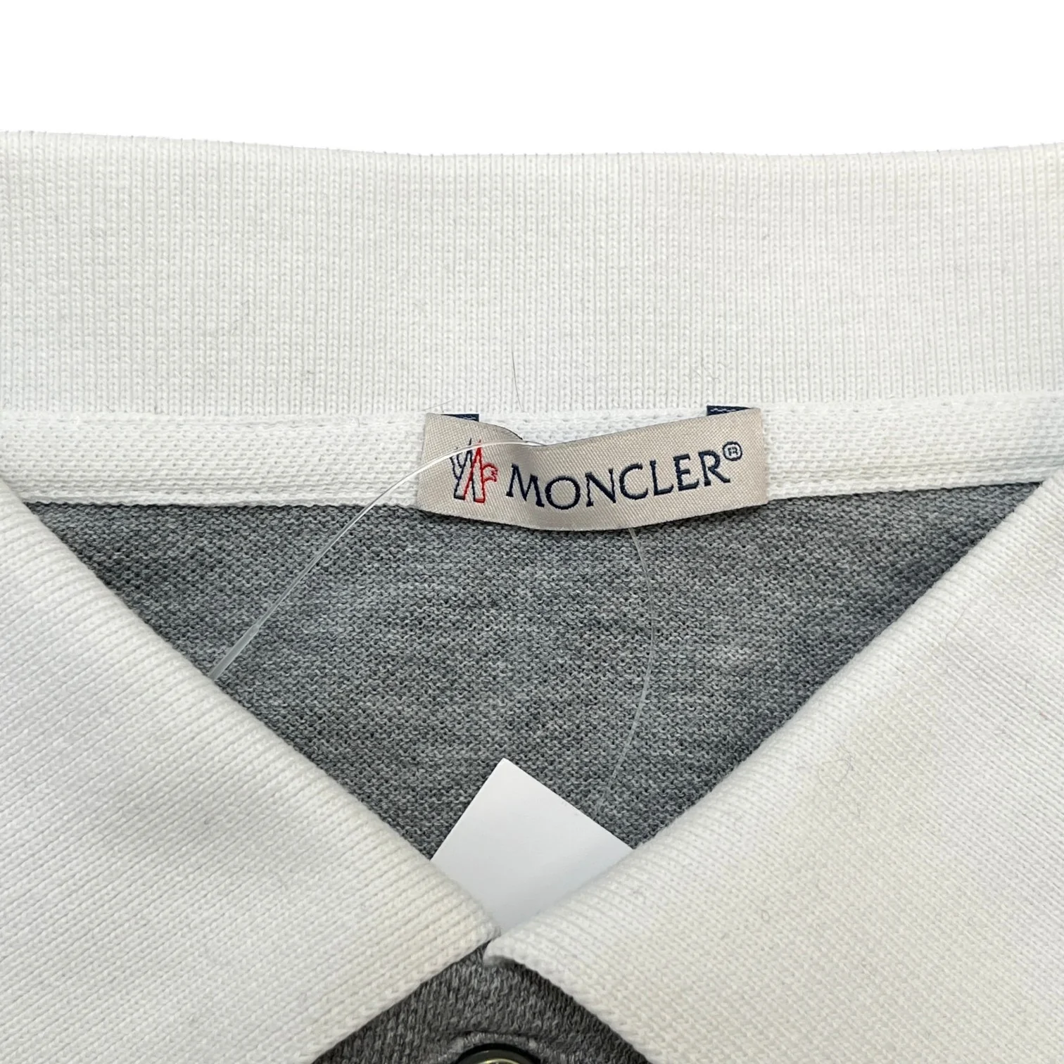 Men's Maglia Polo Shirt Grey Size L - Image 5