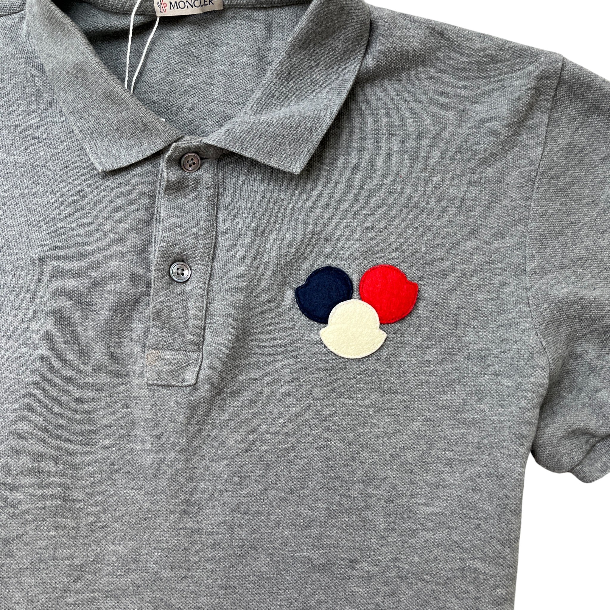 Men's Maglia Polo Shirt Grey Size M - Image 5