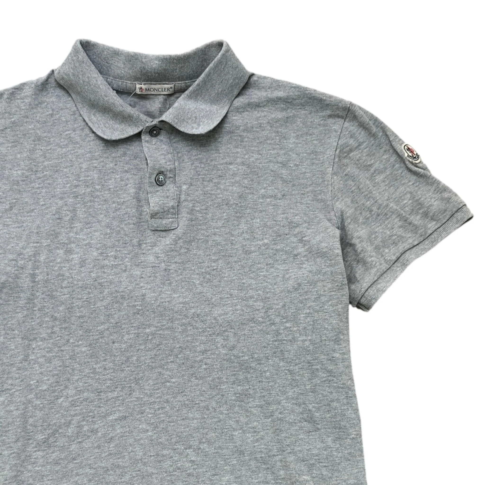 Men's Maglia Polo Shirt Grey Size M - Image 3