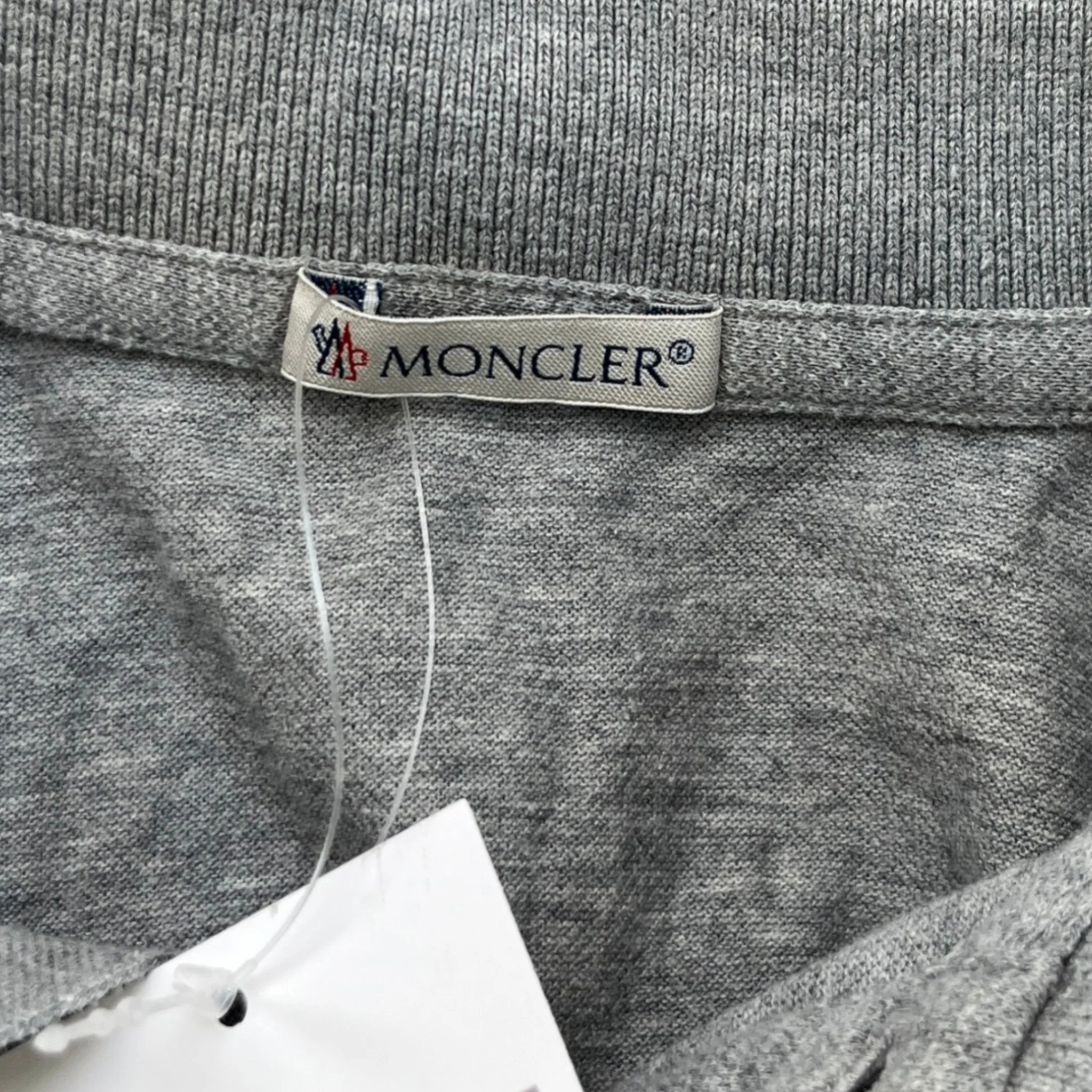 Men's Maglia Polo Shirt Grey Size M - Image 7
